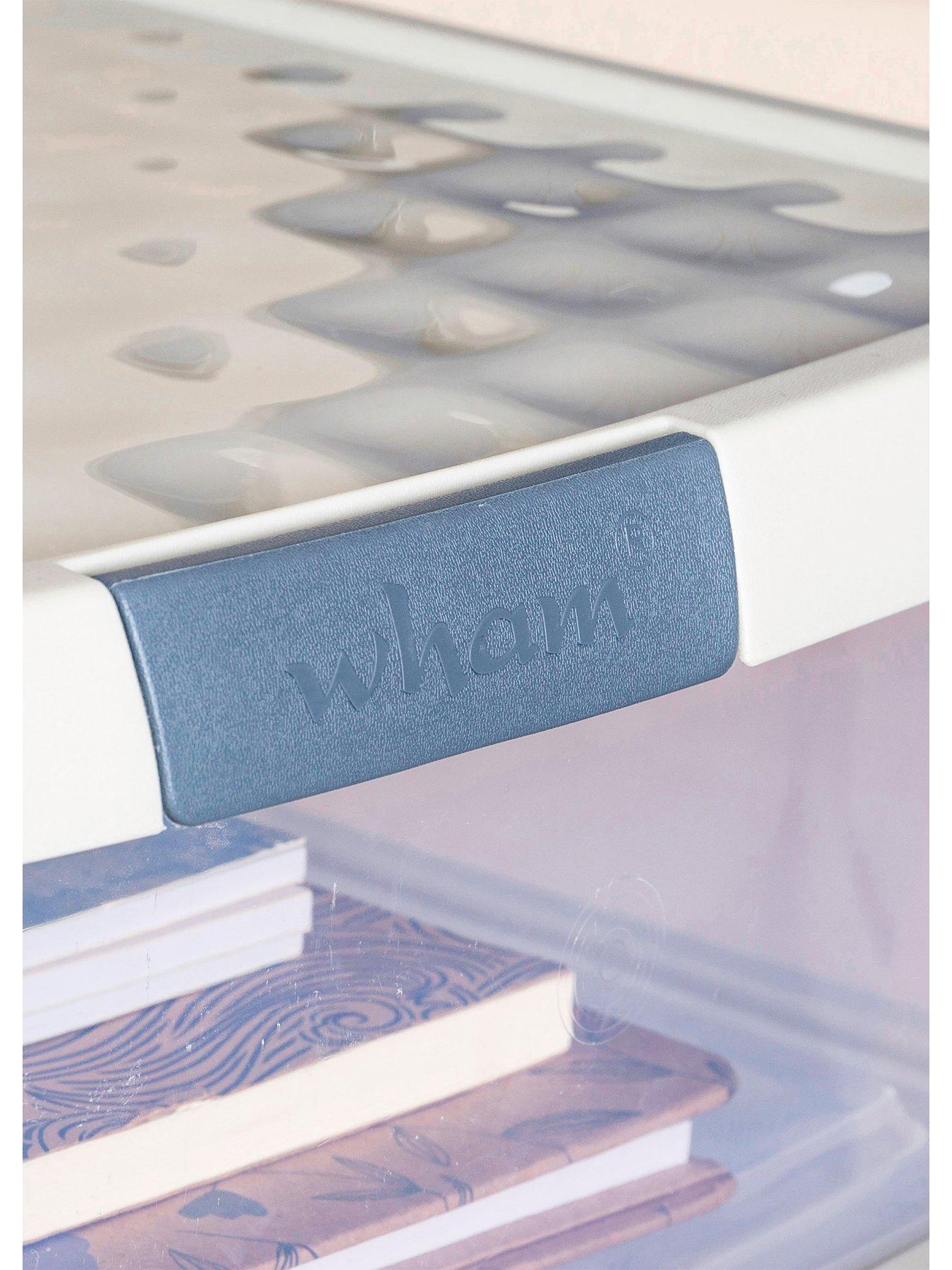 Image 4 of 6 of Wham Wham Set of 3 37L Clip Top Square Box &amp; Lid