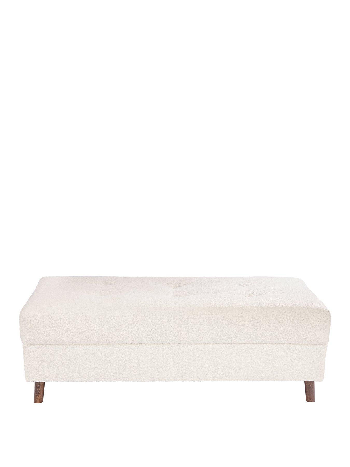 Image 2 of 7 of The Very Collection Rune Fabric Footstool&nbsp;-&nbsp;FSC&reg; Certified