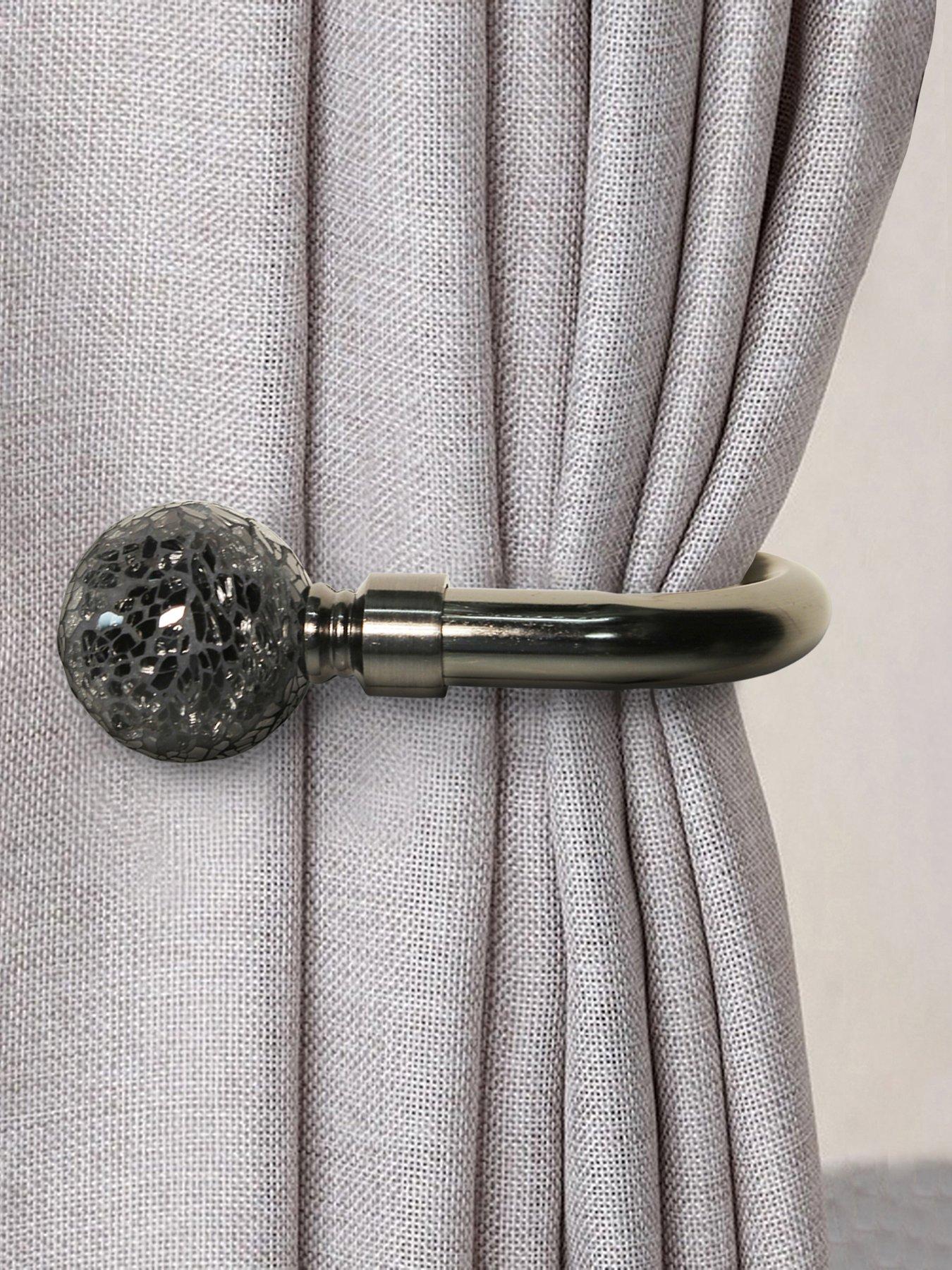 The Very Collection Crackle Glass Finial Holdback