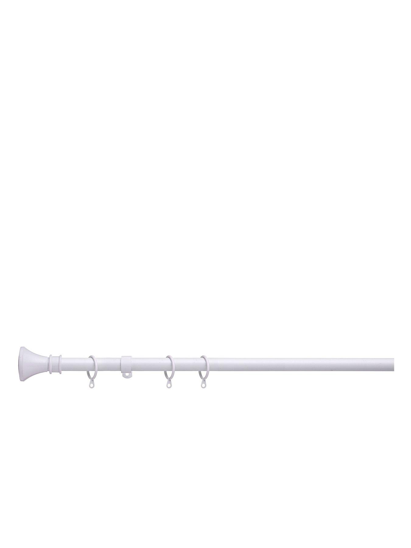undefined Value Trumpet Finial 19 mm Extendable Curtain Pole