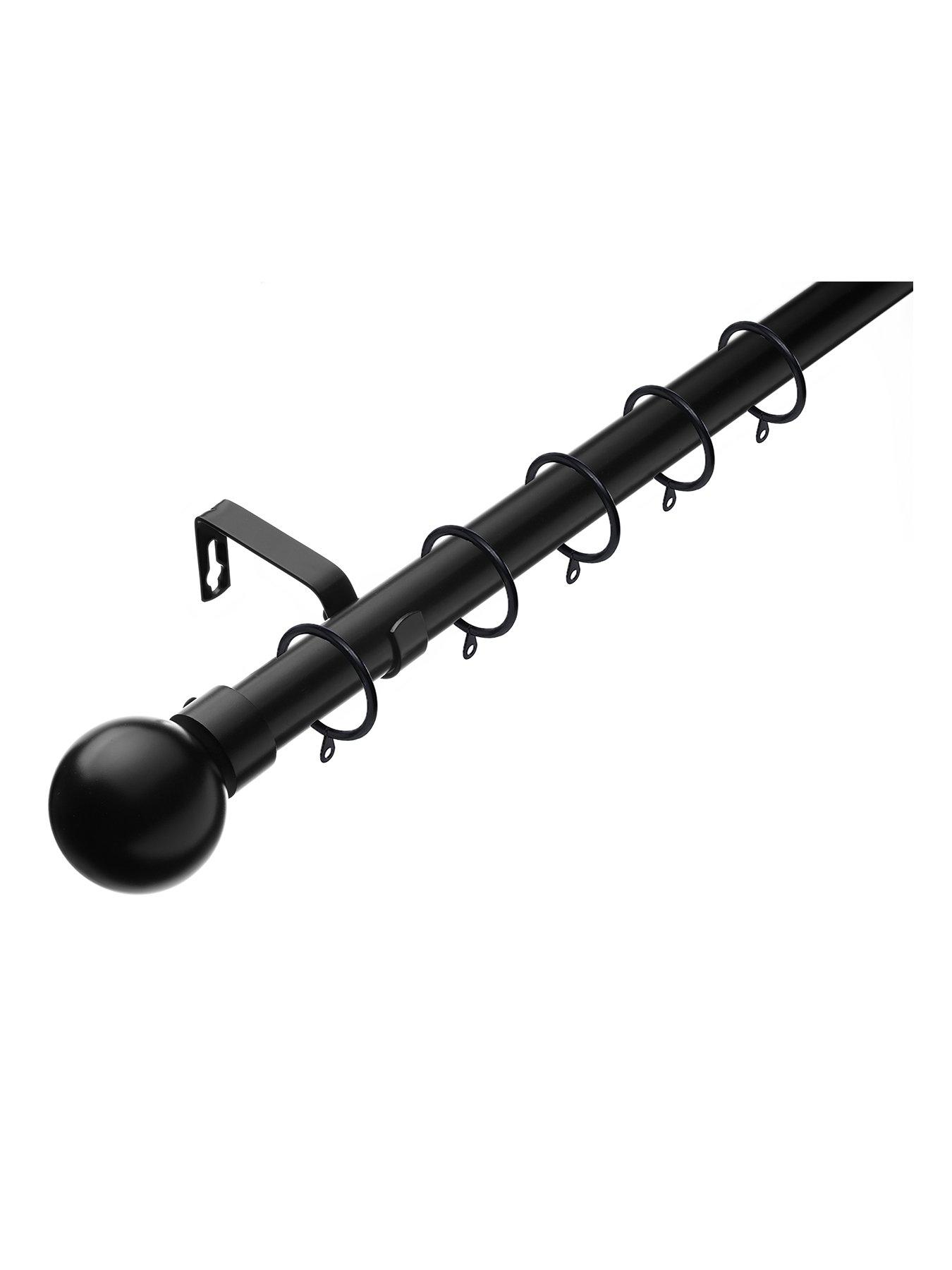 undefined Ball Finial 28 mm Extendable Curtain Pole