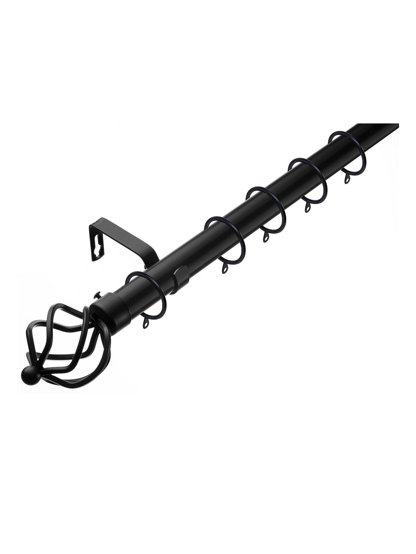 undefined Metal Cage Finial 28 mm Extendable Curtain Pole