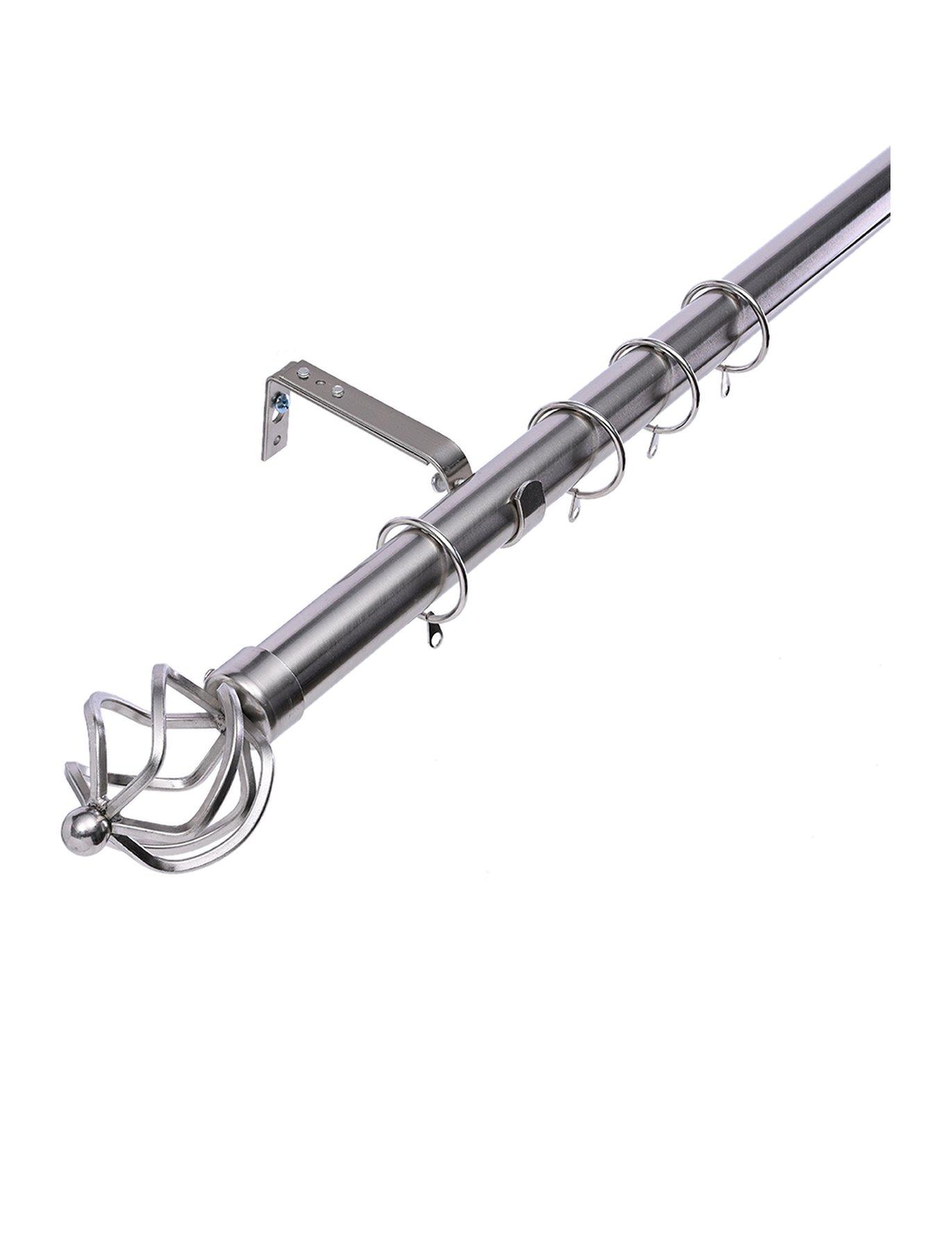 Image 1 of 7 of The Very Collection Metal Cage Finial 28 mm Extendable Curtain Pole