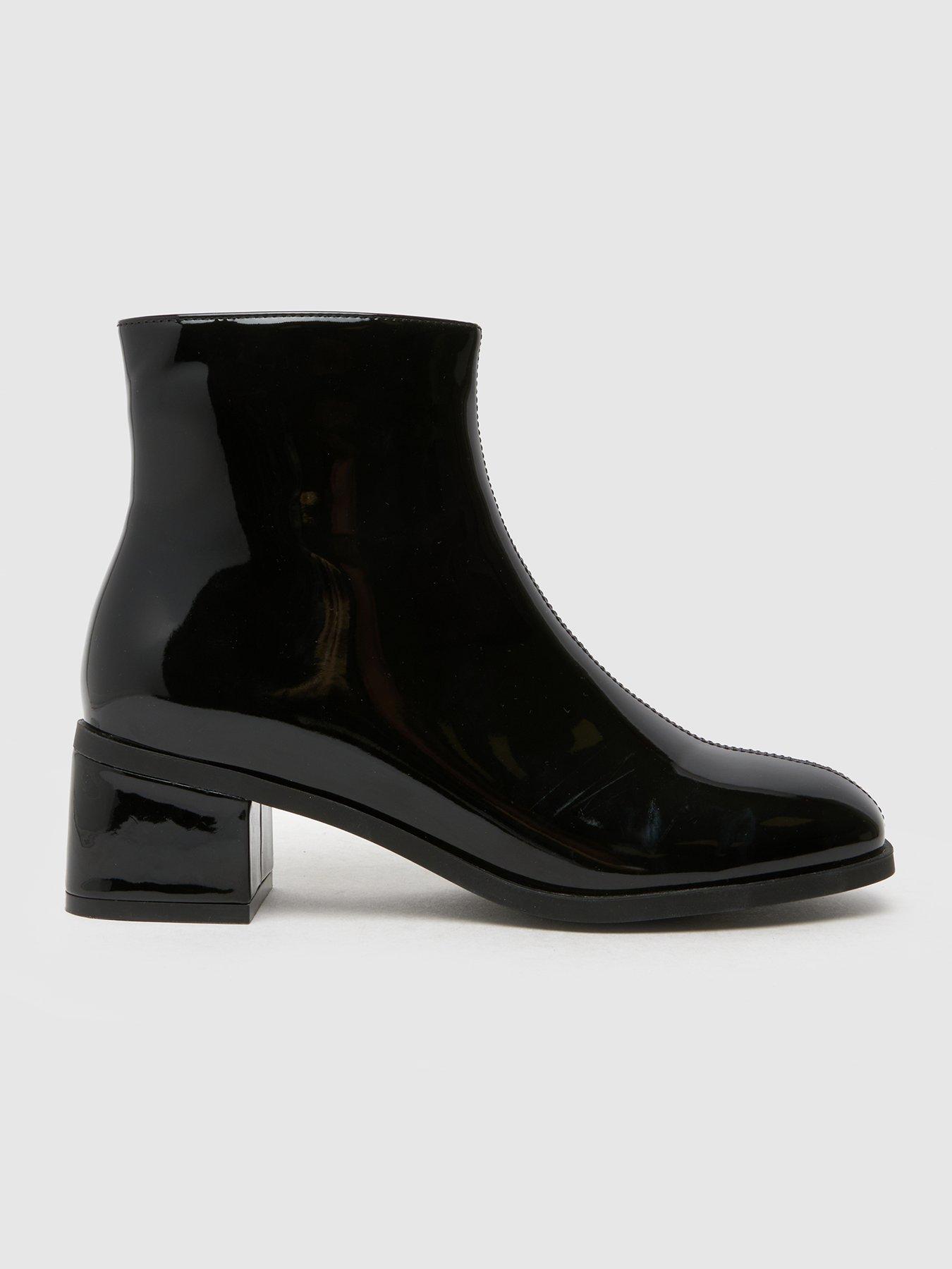 Image 1 of 4 of Schuh Clara Block Heel Boot - Black