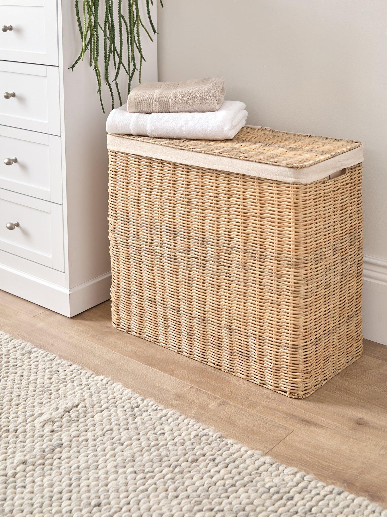 undefined Rattan Laundry Sorter