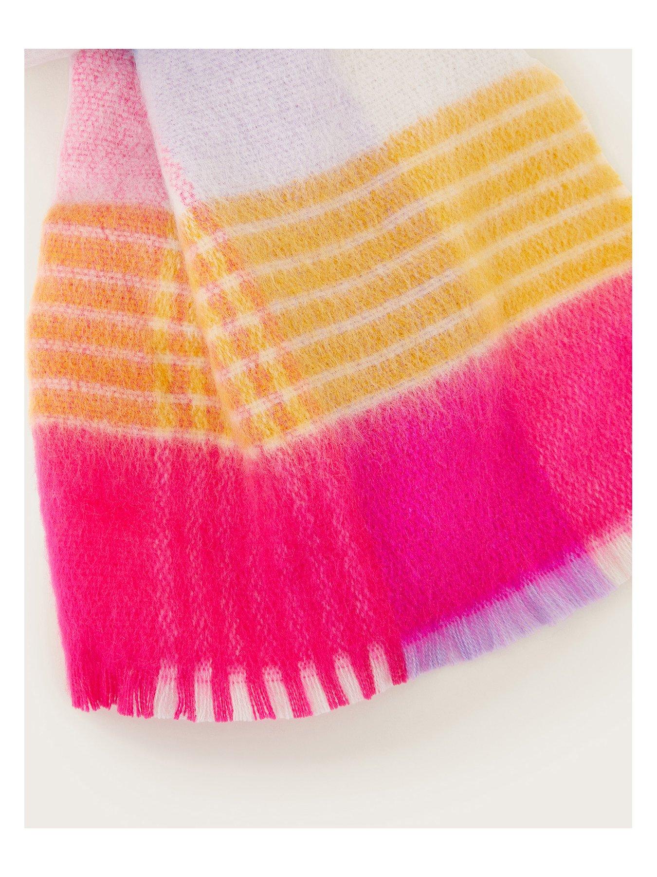 Image 2 of 2 of Monsoon Girls Check Blanket Scarf - Multi