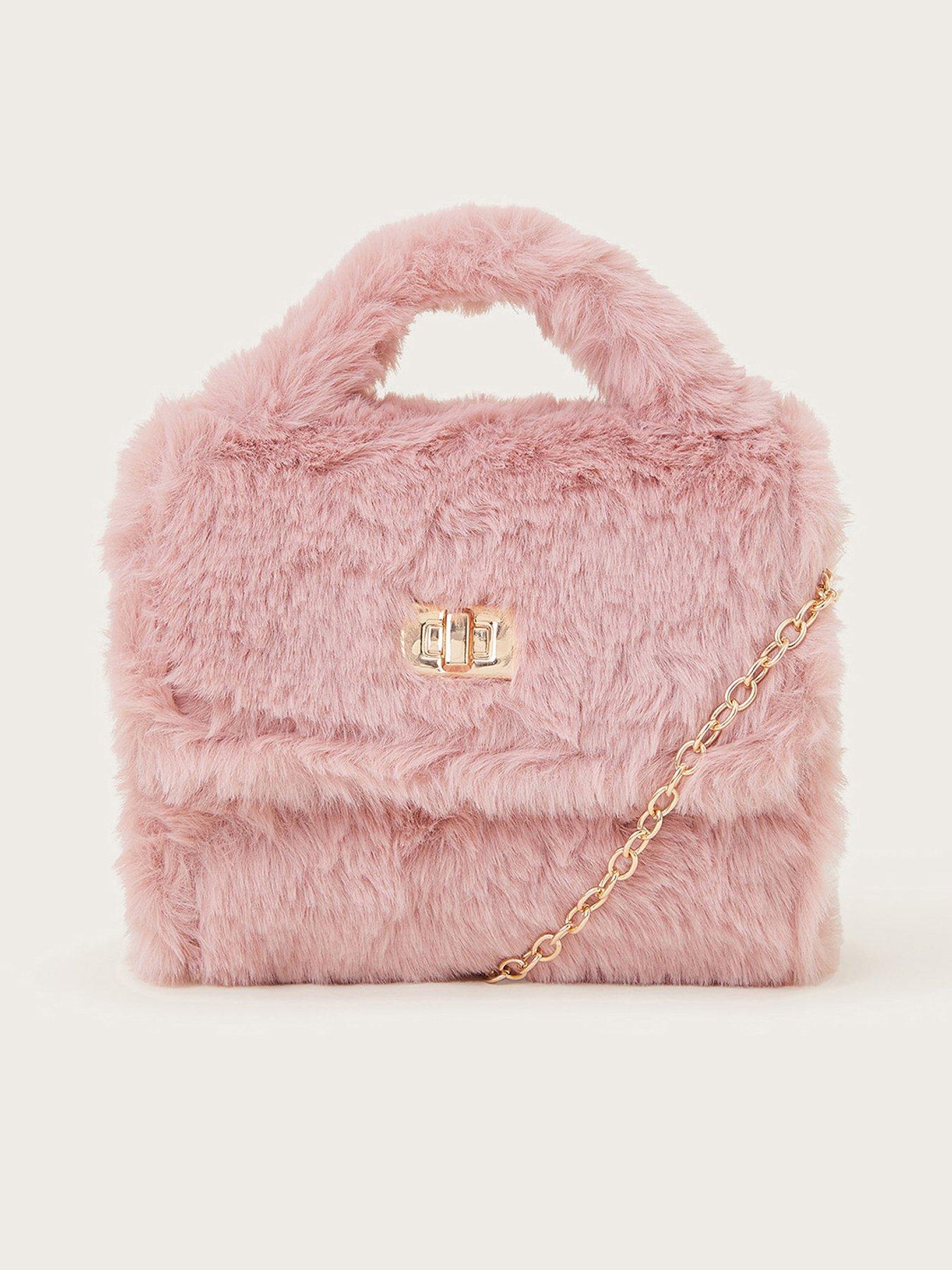 monsoon-girls-mini-fluffy-faux-fur-handbag-pinkfront