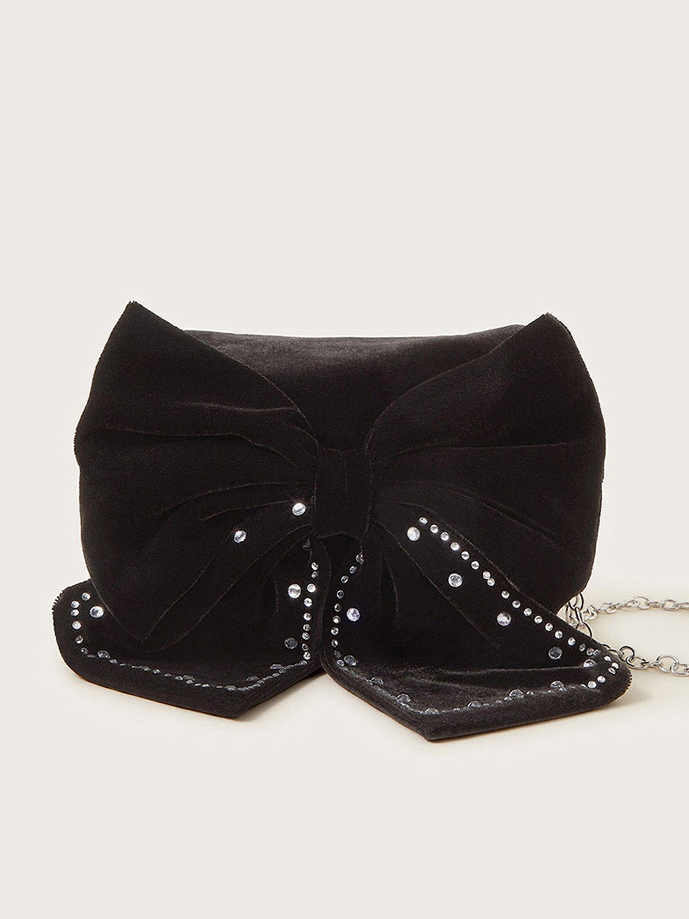 monsoon-girls-velvet-diamonte-big-bow-bag-black