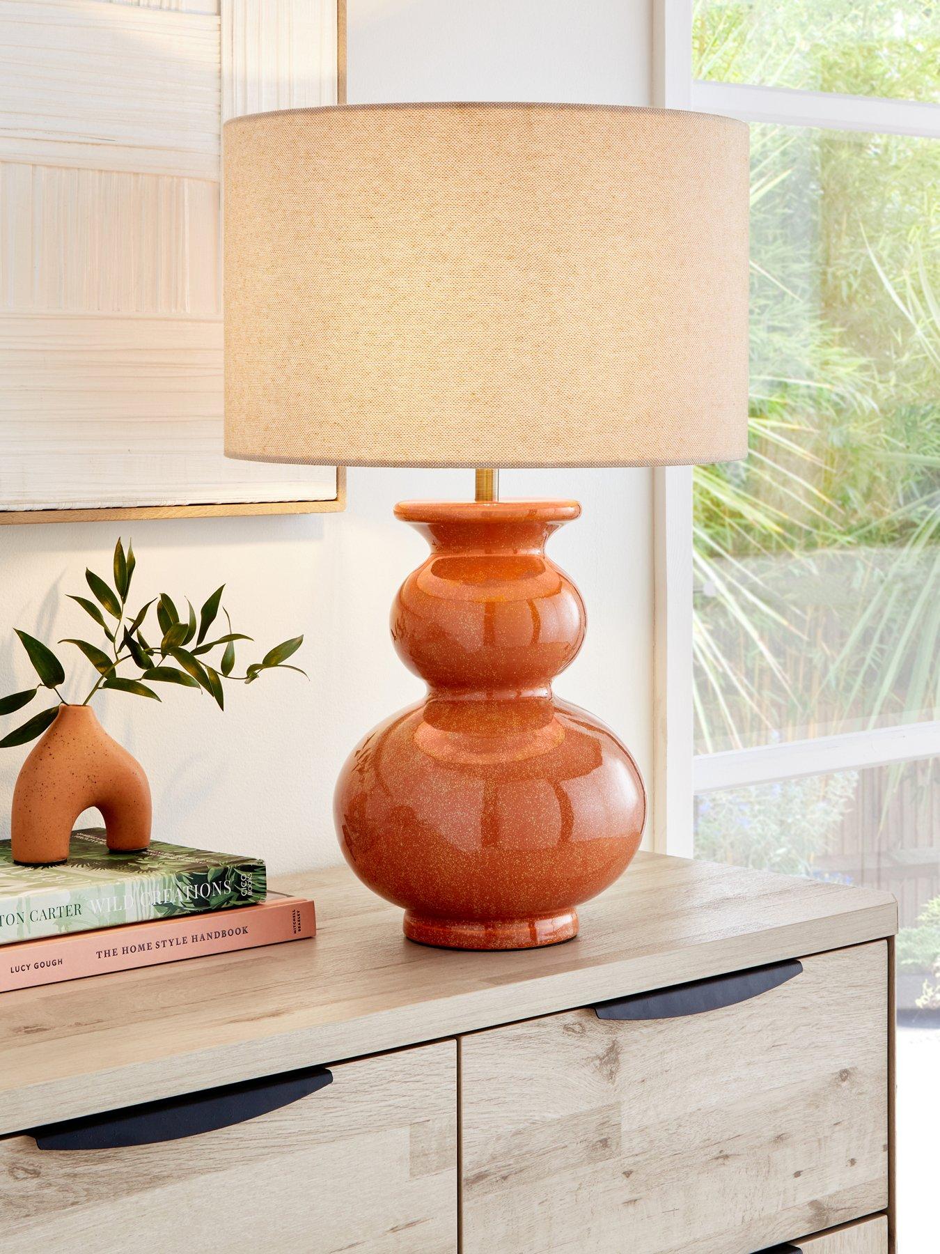 Very Home Golden Hour Reactive Glaze Table Lamp