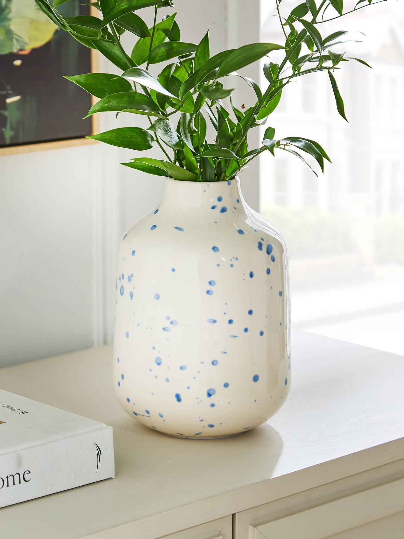 very-home-speckled-vase-blue