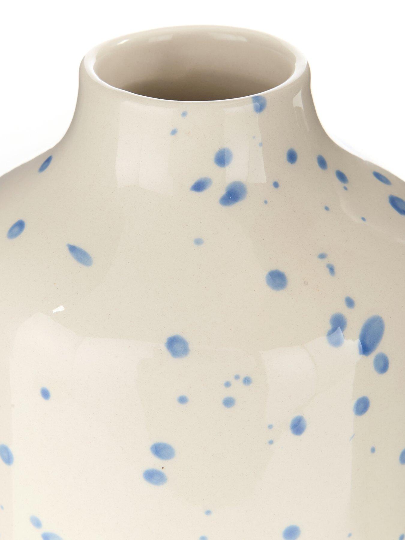 Image 4 of 5 of The Very Collection Speckled Vase - Blue