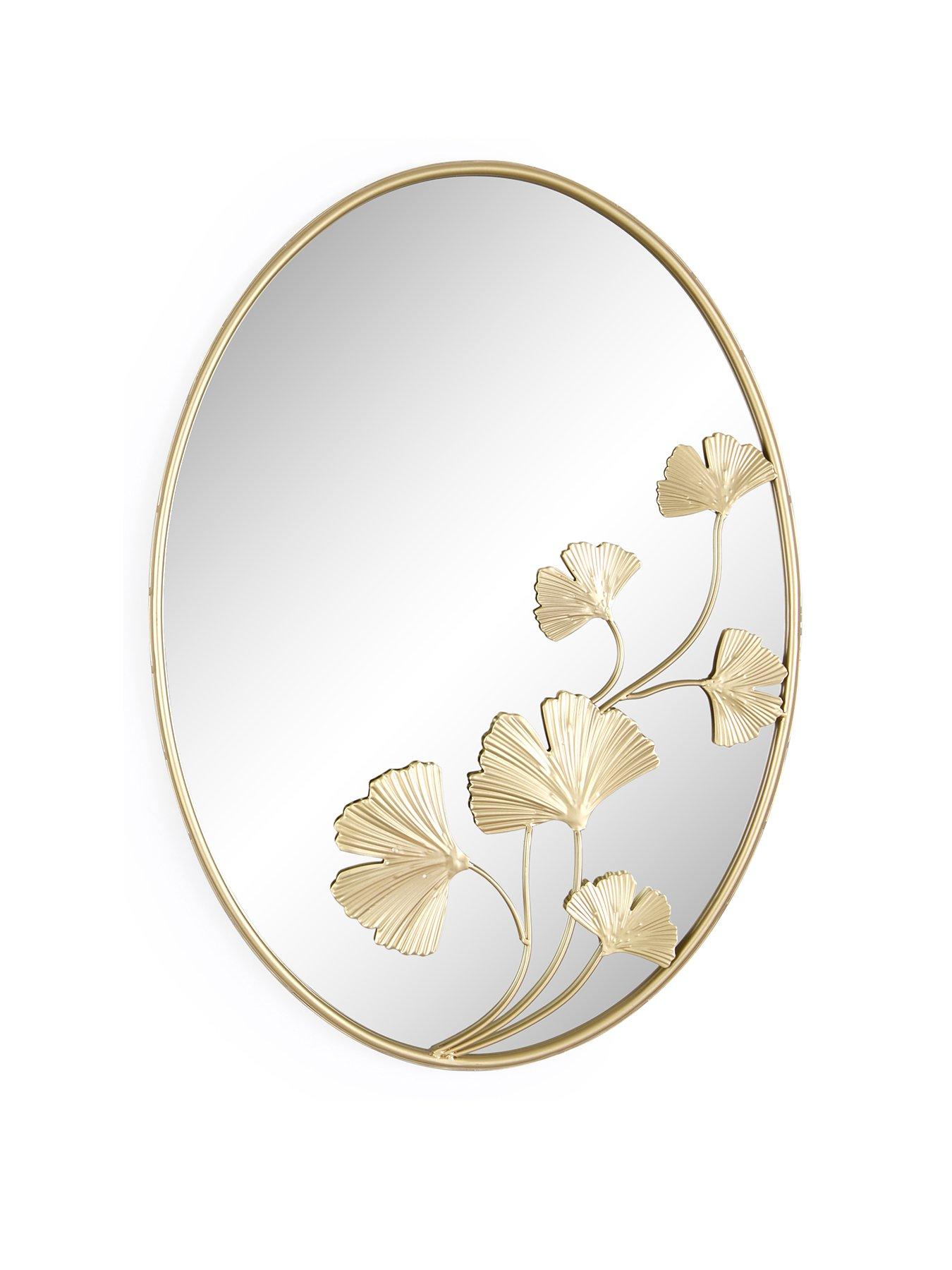 very-home-gold-gingko-oval-mirror-50x70cmstillFront