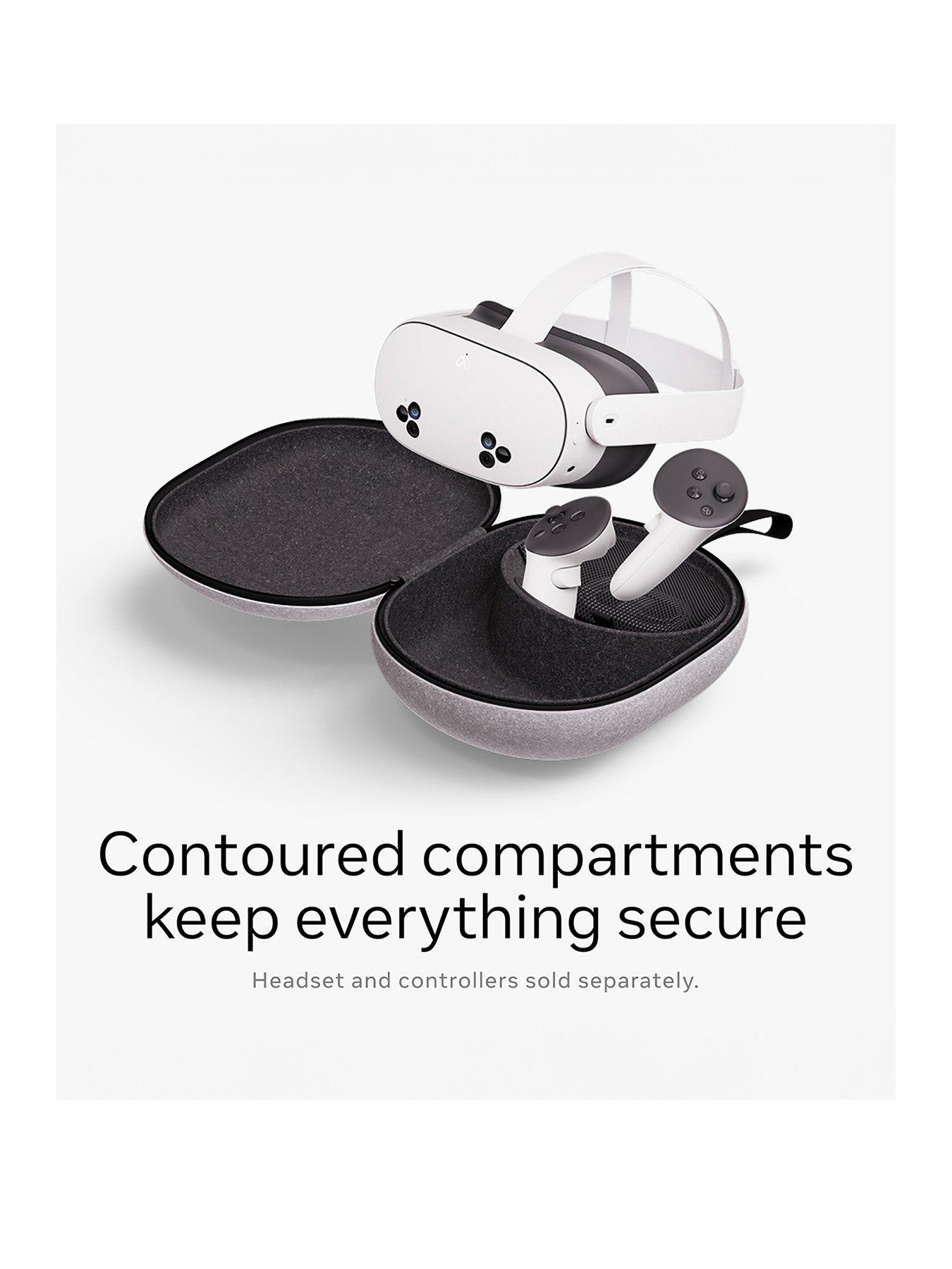 Image 3 of 7 of Meta Quest Compact Carrying Case - Works with Meta Quest 3/3S - Refreshed compact design - Fits Quest 3/3S, Touch Plus controller, Active Straps, charging cable and adapter
