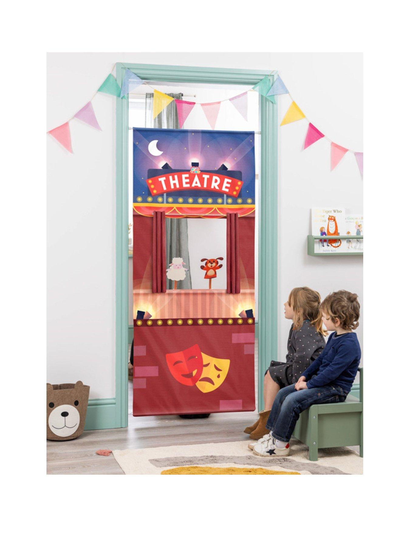 Image of  Pop-Up Play Town Puppet Theatre, Doorway Roleplay Curtain