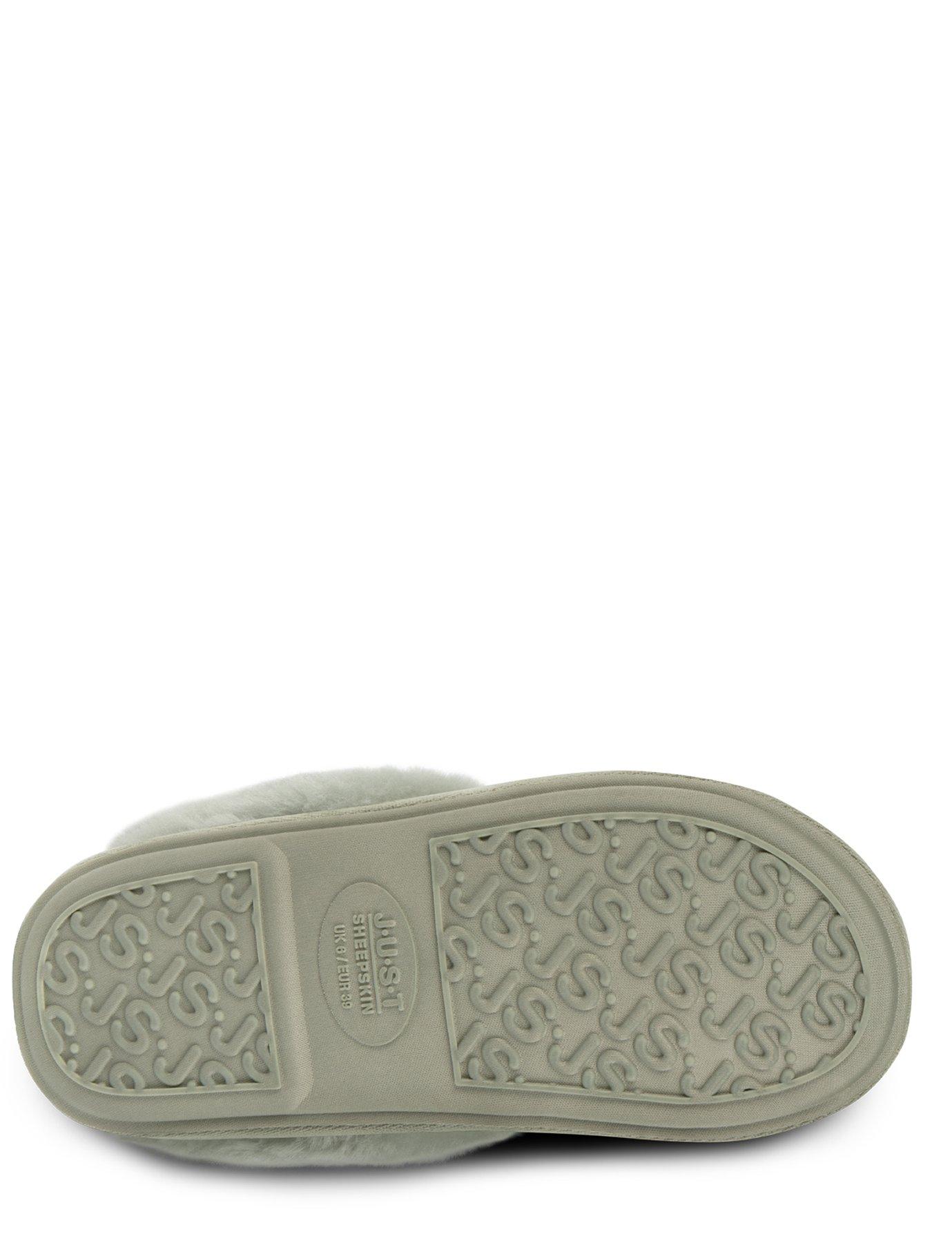 Image 4 of 4 of Just Sheepskin Duchess Mule Slippers - Green