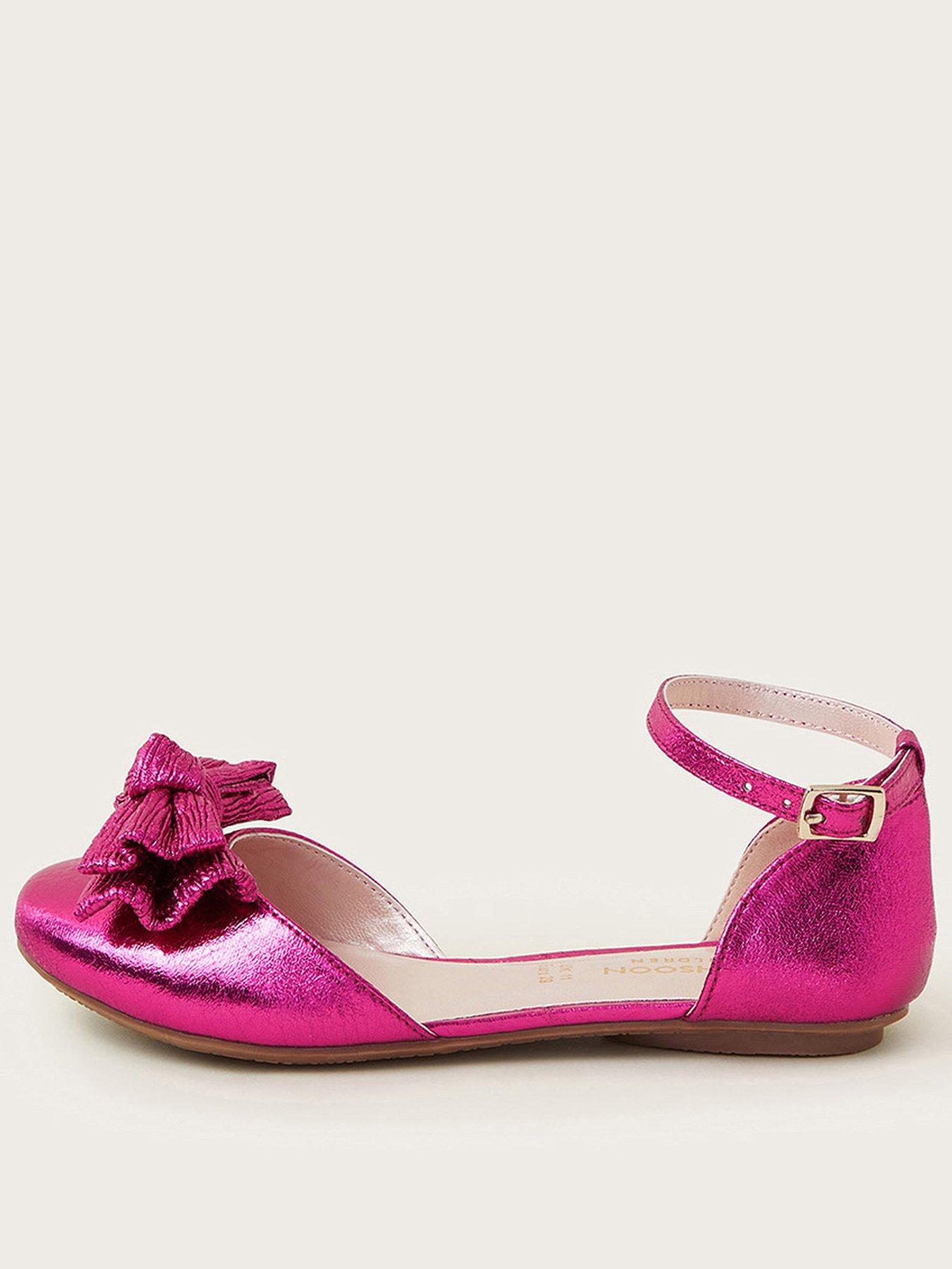 monsoon-girls-pleated-bow-ballet-flats-pink