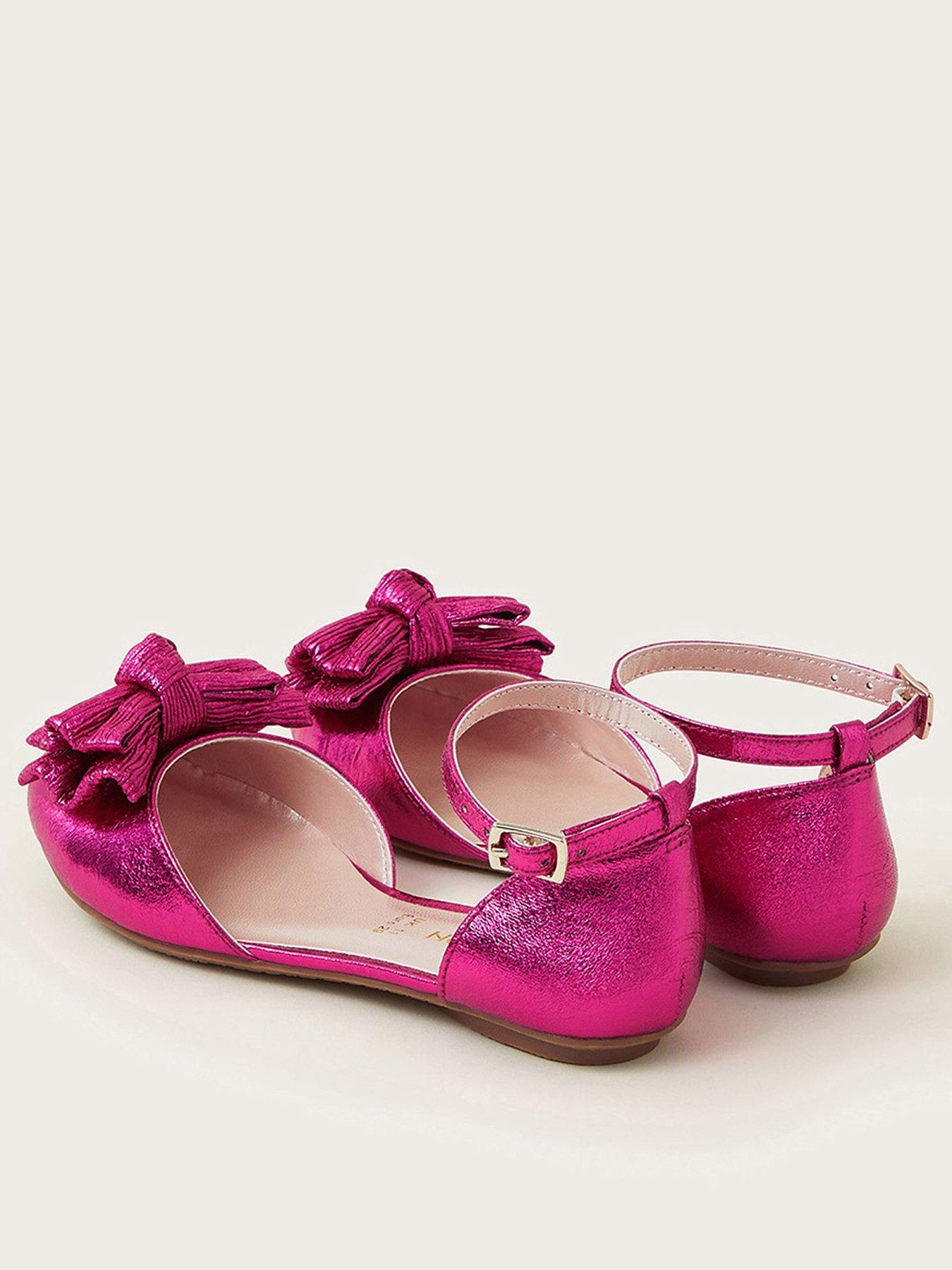 monsoon-girls-pleated-bow-ballet-flats-pinkback