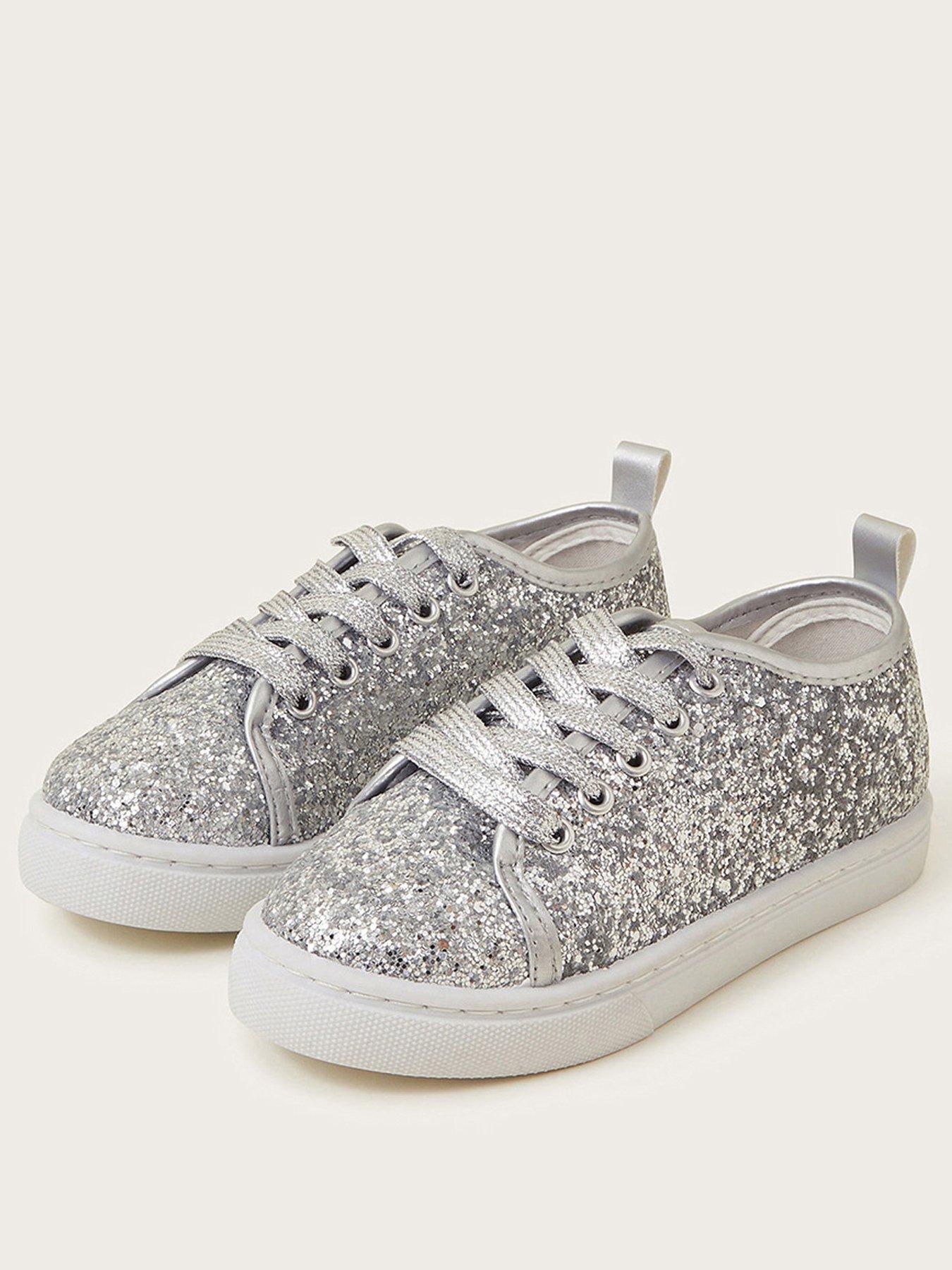 monsoon-girls-silver-glitter-trainers-silverstillFront