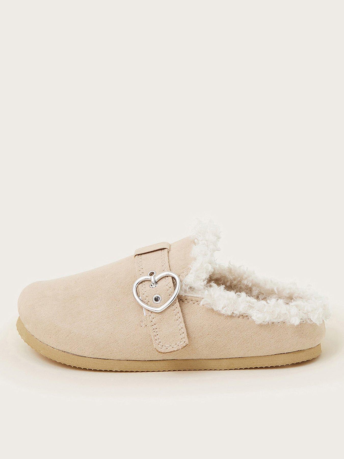 monsoon-girls-buckle-slipper-clog-tan