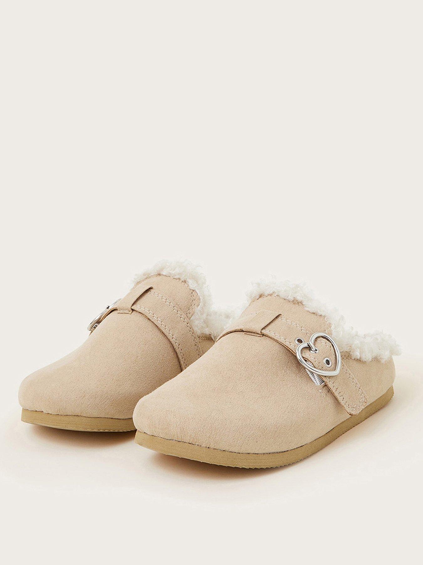 monsoon-girls-buckle-slipper-clog-tanstillFront