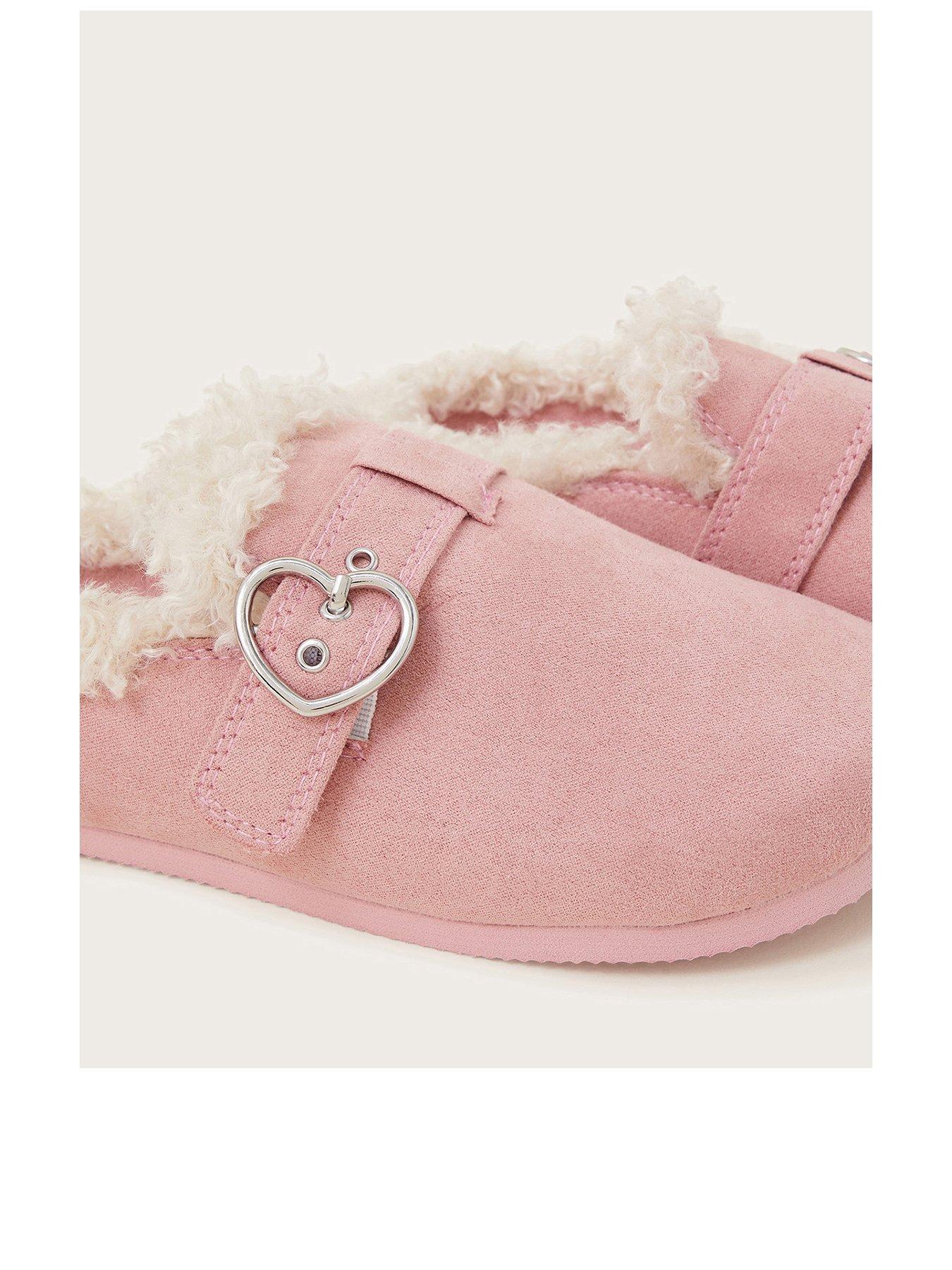 monsoon-girls-heart-buckle-slipper-clog-pinkback