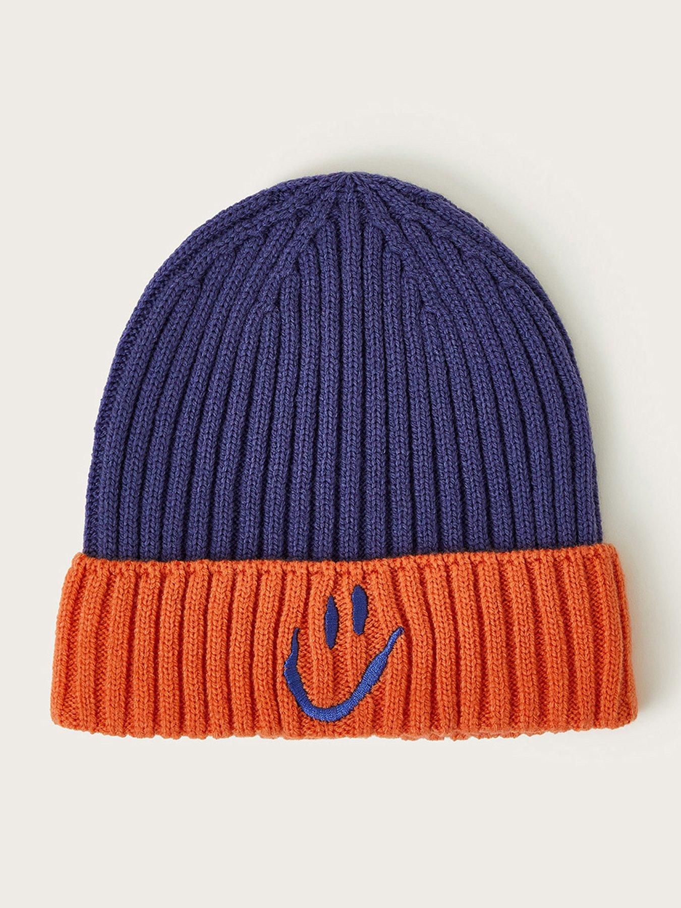 monsoon-boys-happy-colour-block-rib-beanie-blue