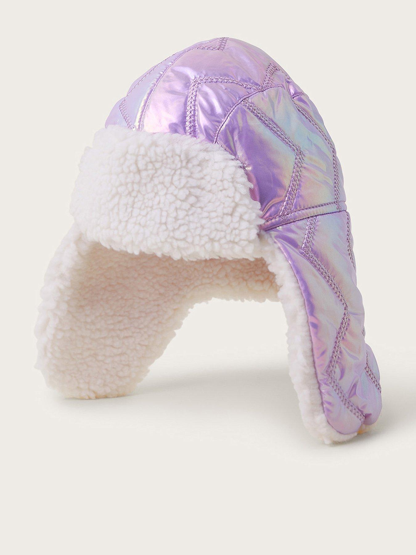 monsoon-girls-holographic-trapper-hat-lilac