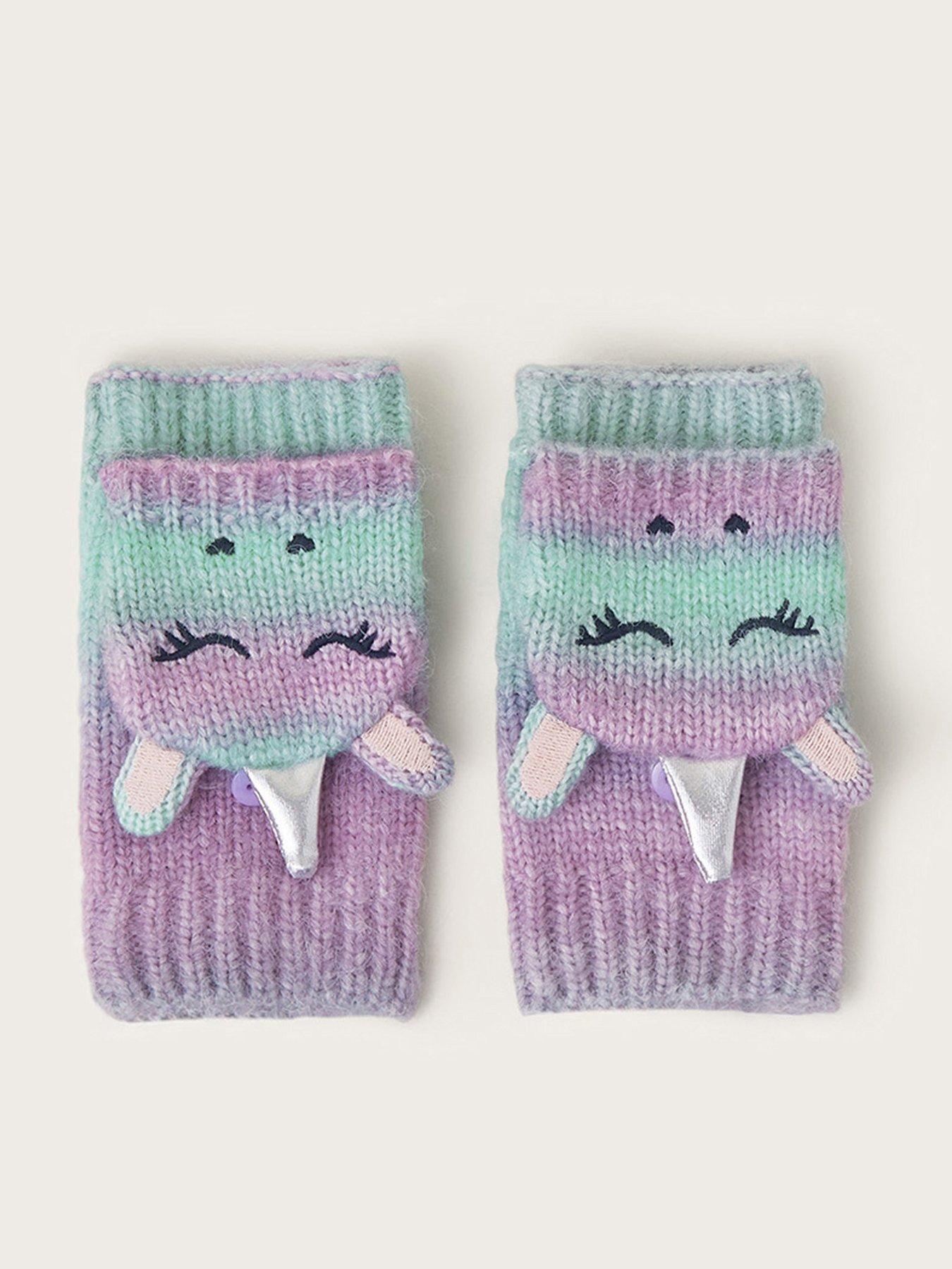 monsoon-girls-unicorn-mittens-multi