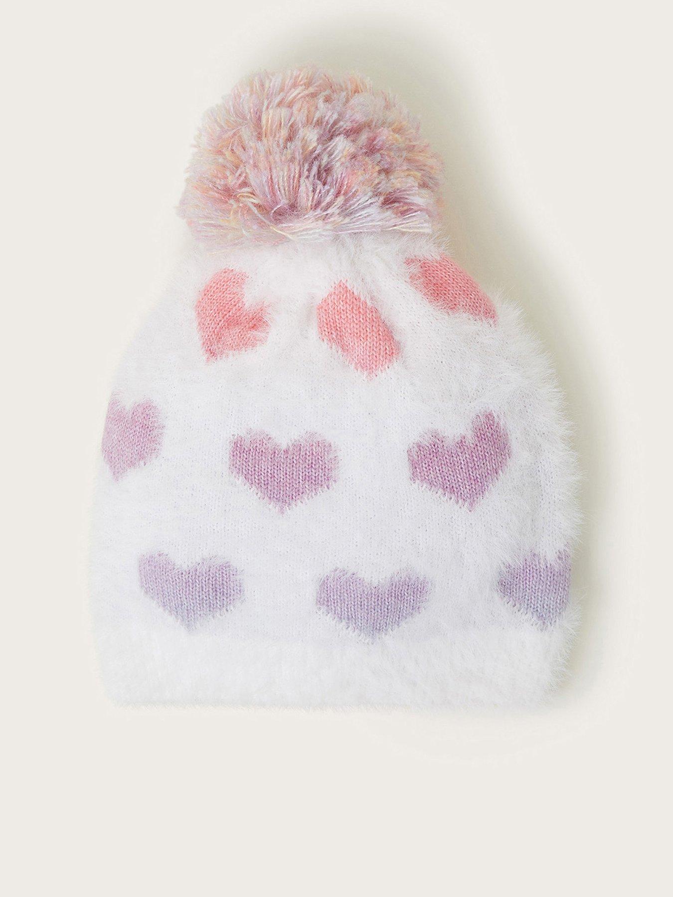 monsoon-girls-neon-hearts-fluffy-pom-pom-hat-multi