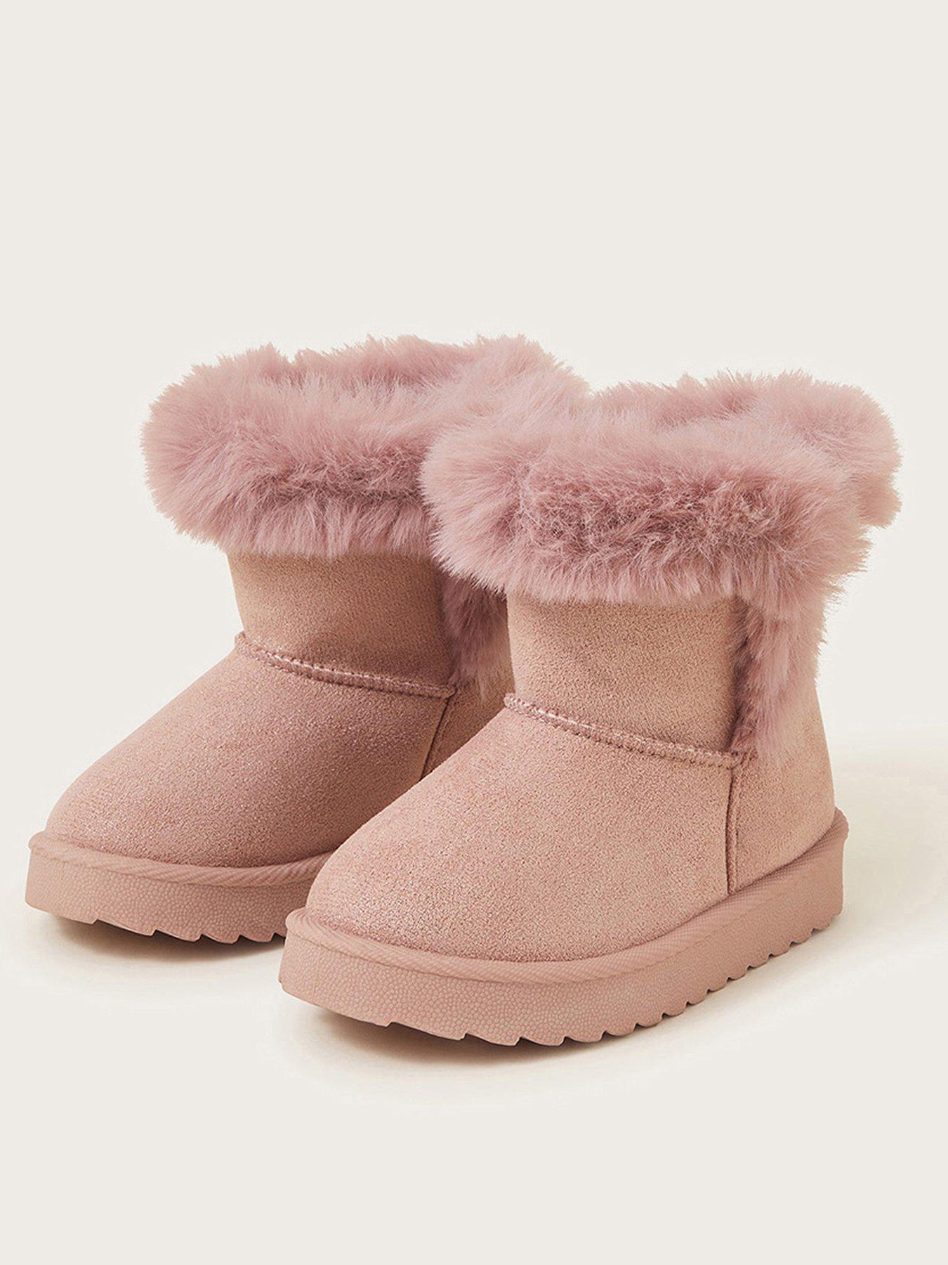 monsoon-girls-fluffy-pink-slouch-boots-pinkstillFront