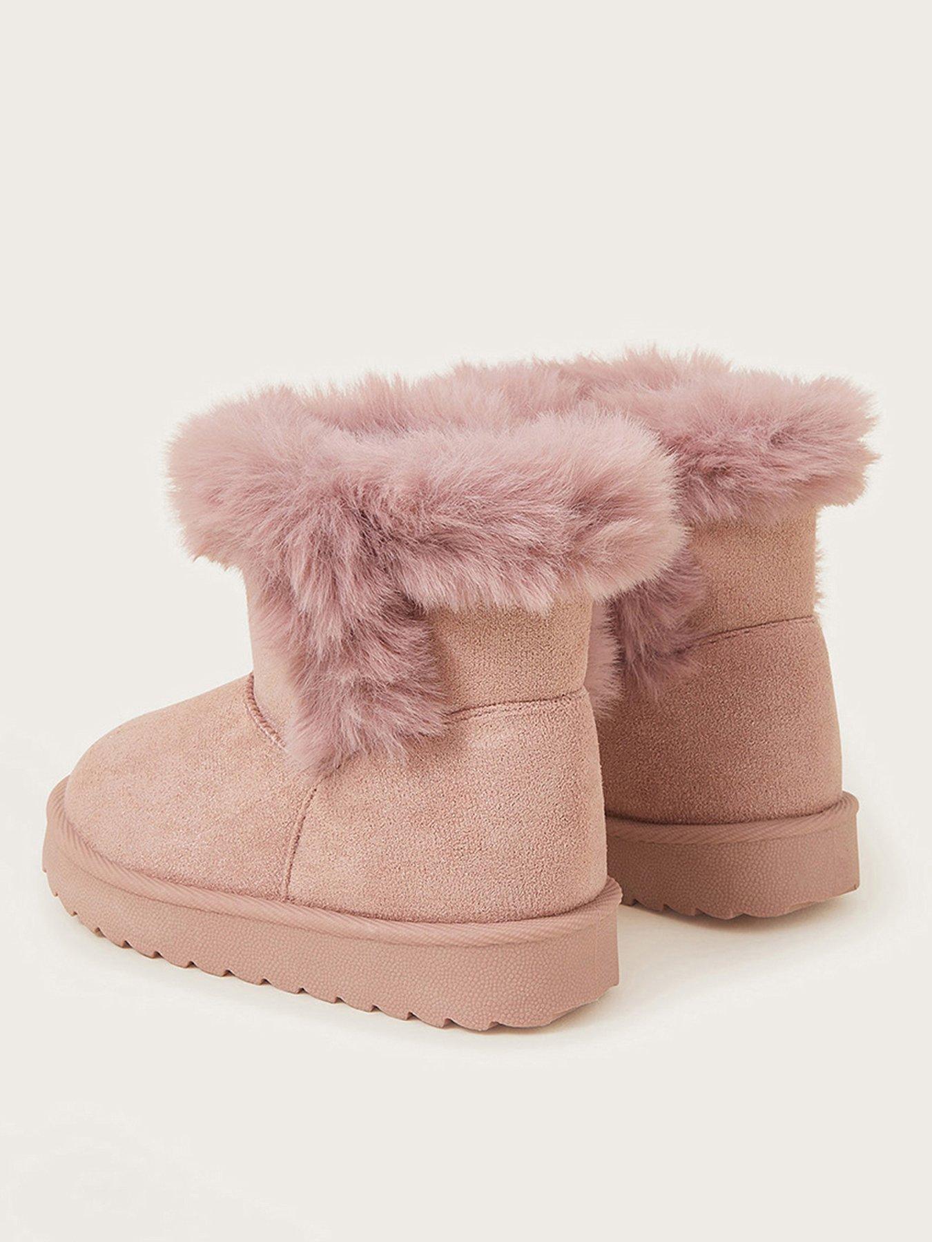 monsoon-girls-fluffy-pink-slouch-boots-pinkback