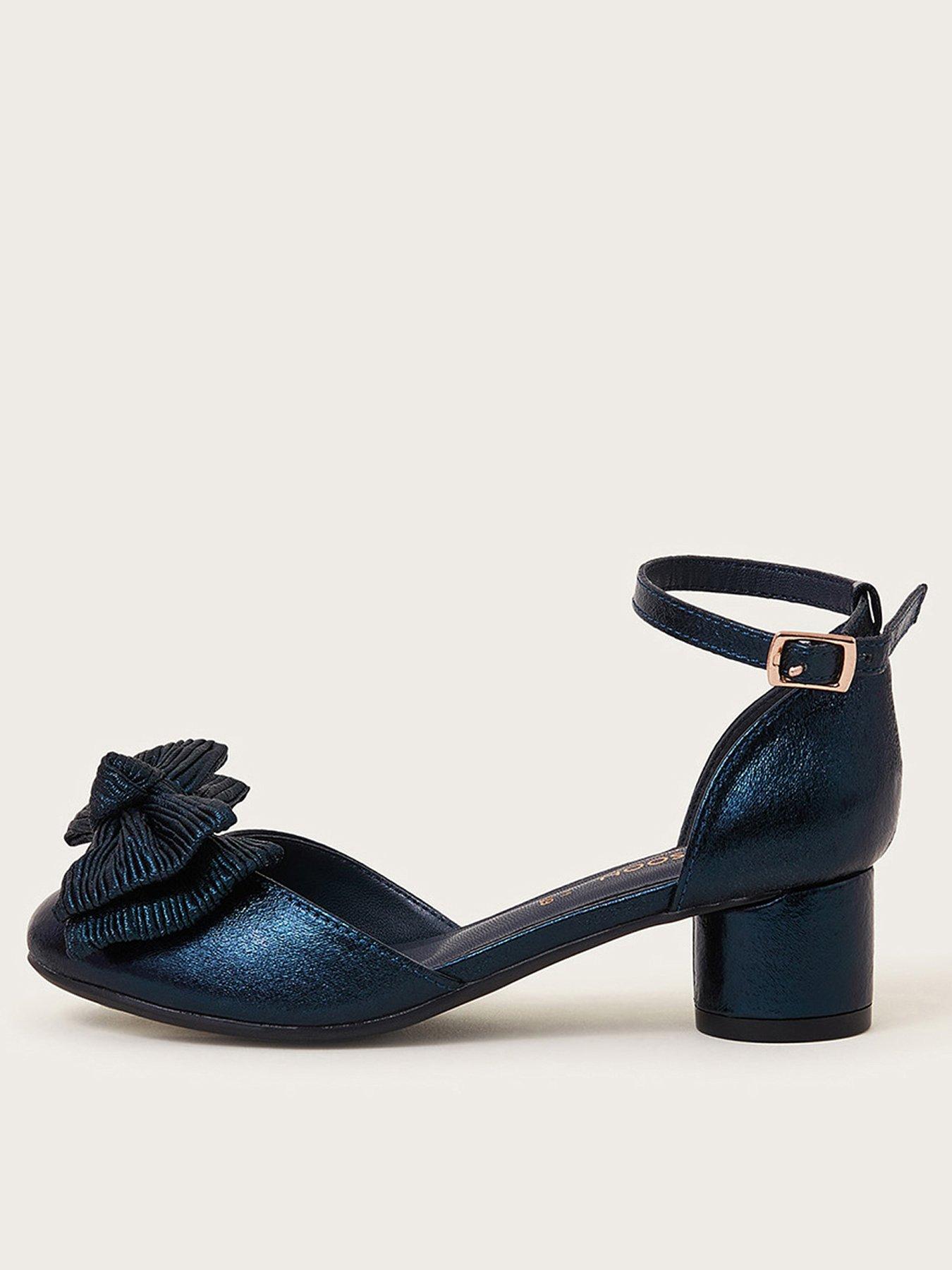 monsoon-girls-pleated-bow-two-part-heels-navy