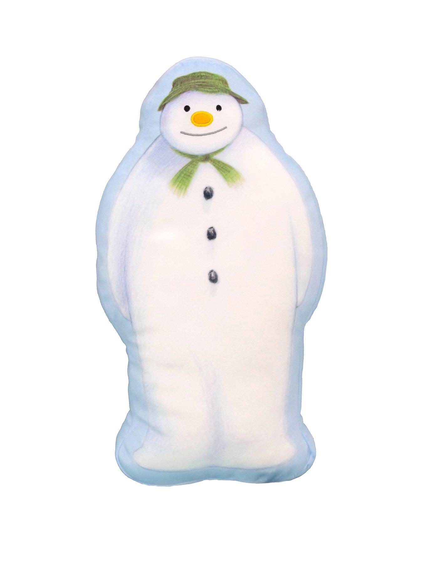 the-snowman-christmas-shaped-cushion-whitestillFront