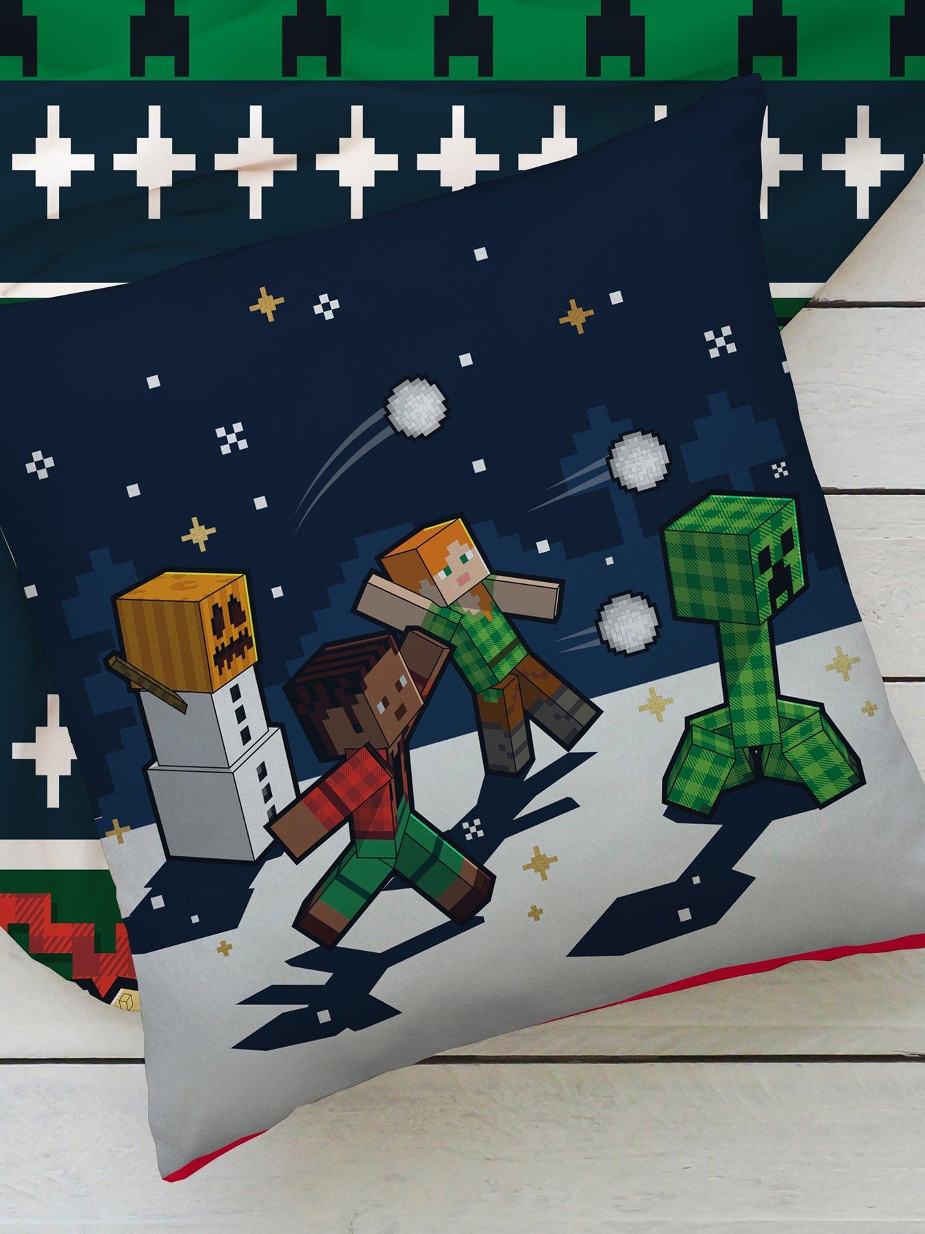 minecraft-minecraft-christmas-square-cushion-multi