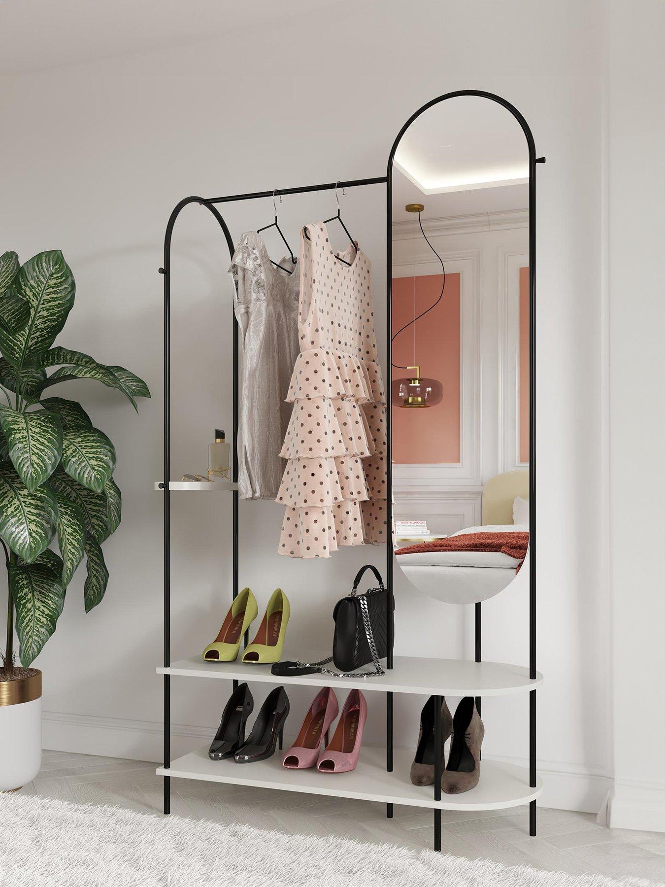 Image of CosmoLiving by Cosmopolitan Anastasia Storage Unit with Mirror
