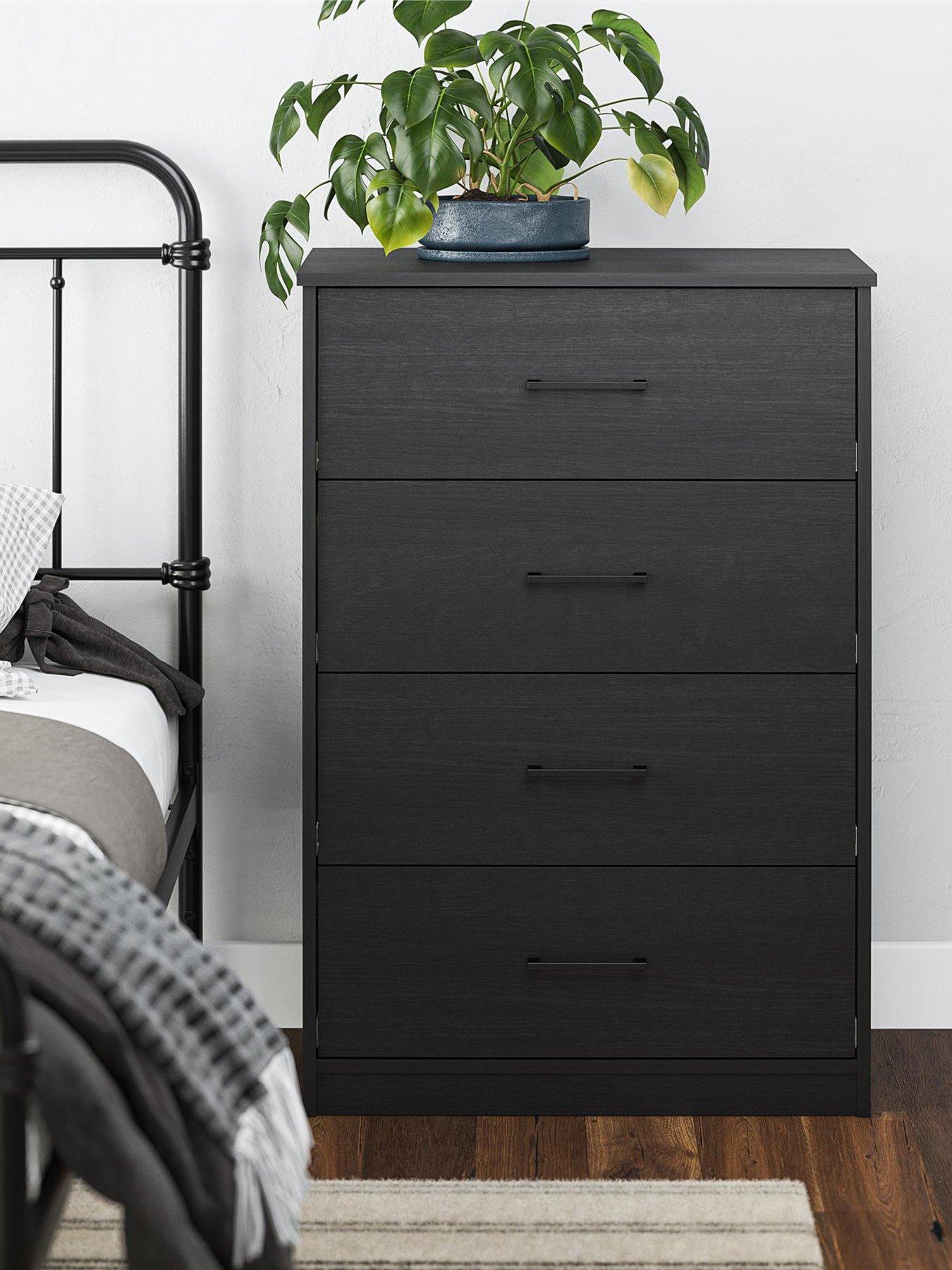 Dorel Home Pearce 4 Drawer Chest - Black