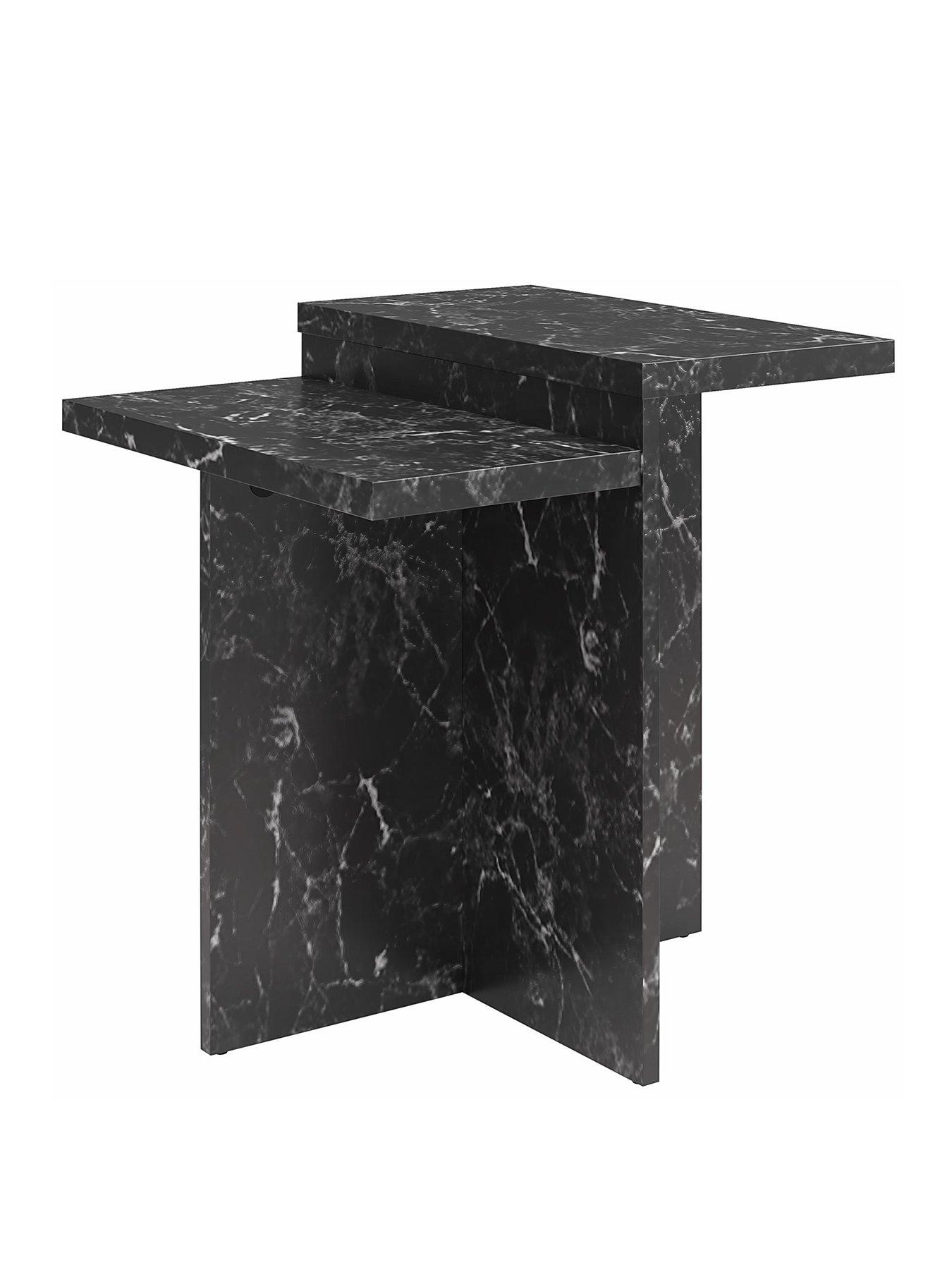 cosmoliving-by-cosmopolitan-brielle-faux-marble-side-table-blackback