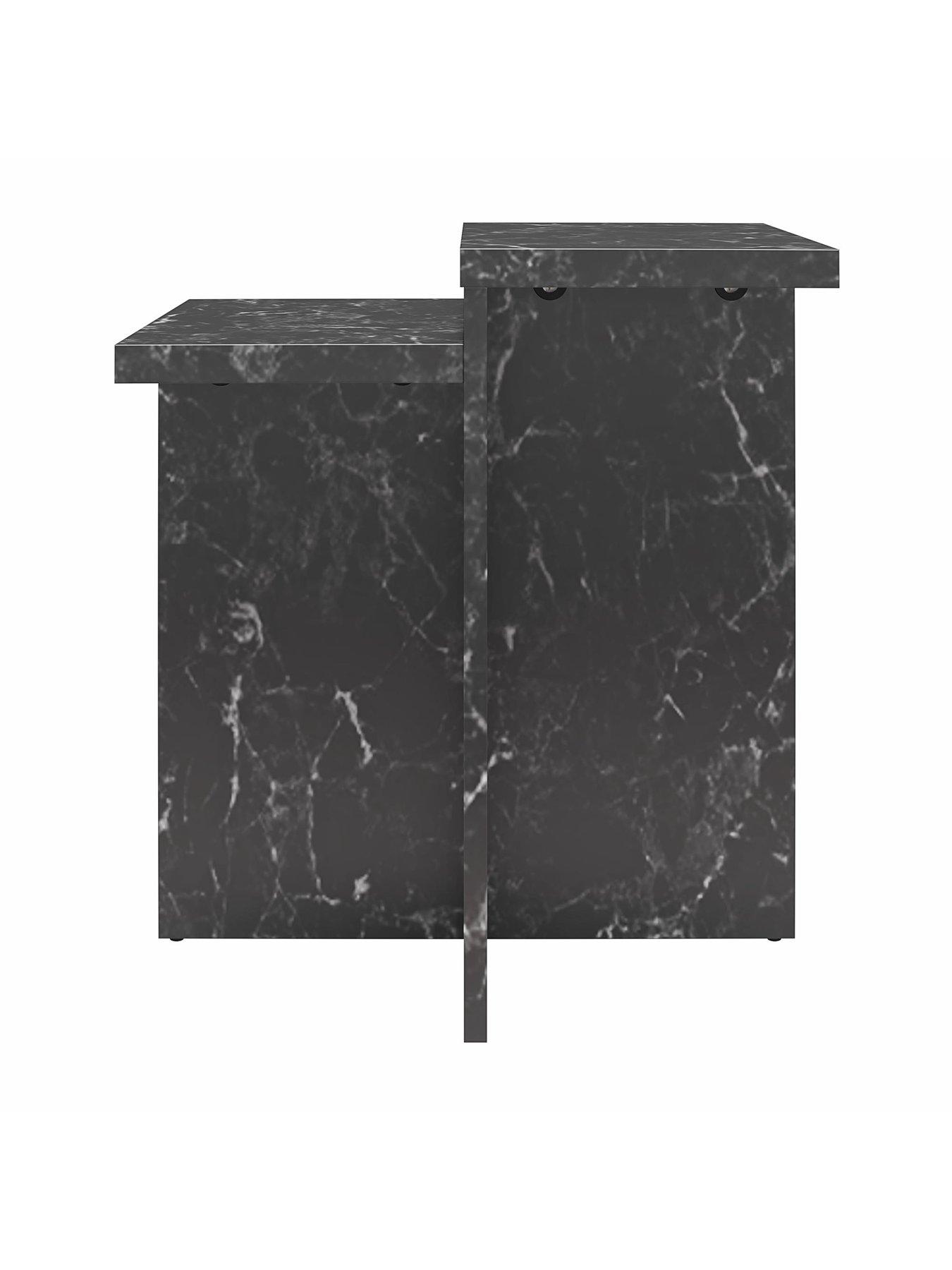 cosmoliving-by-cosmopolitan-brielle-faux-marble-side-table-blackoutfit