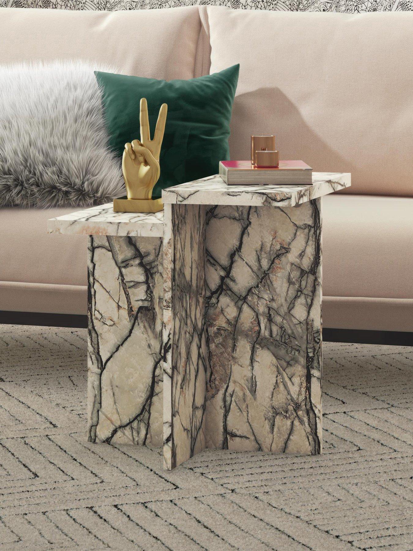 cosmoliving-by-cosmopolitan-brielle-faux-marble-side-table-onyx