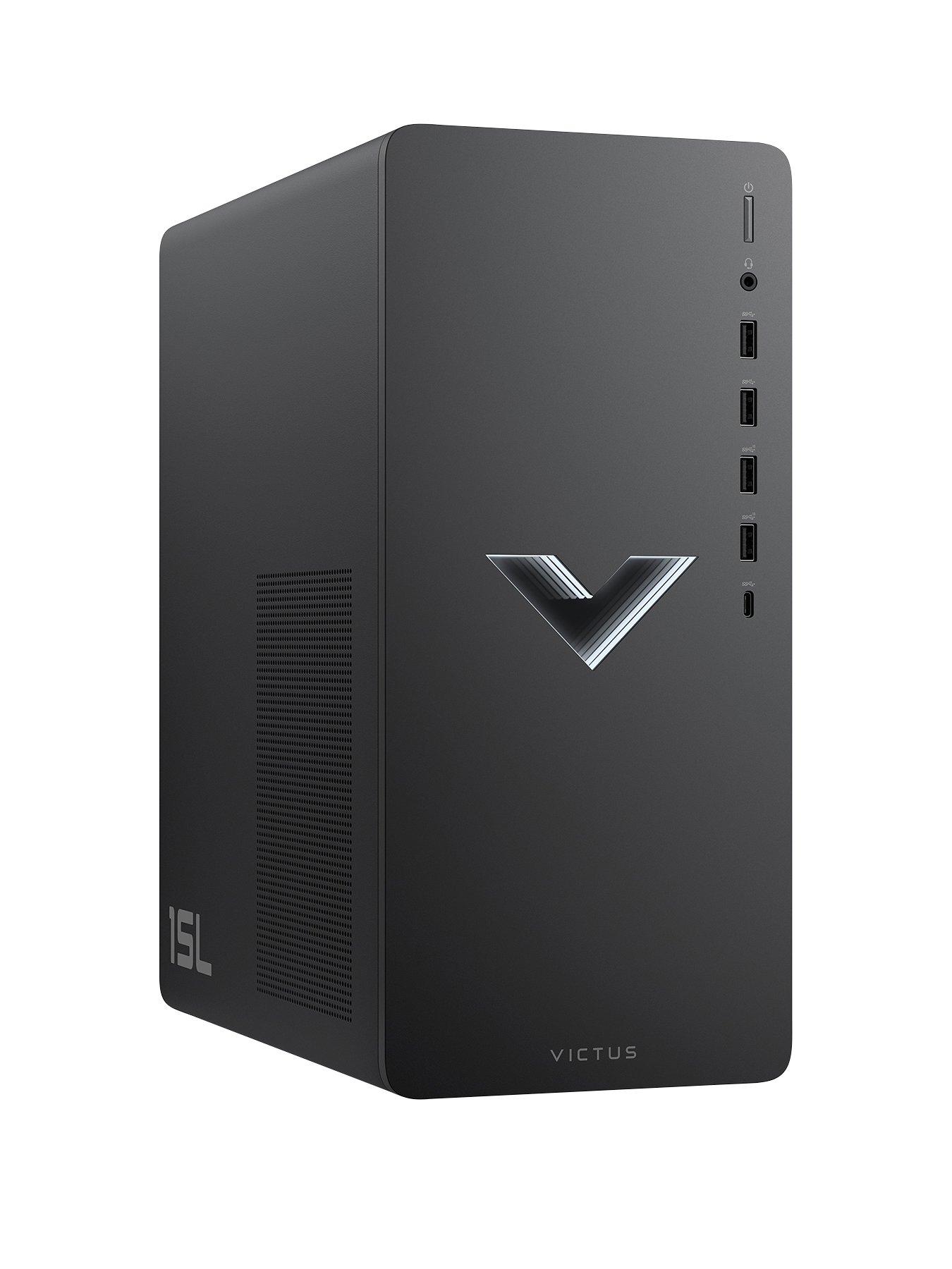 Image 1 of 7 of HP Victus 15L Gaming Desktop TG02-2001na - Intel Core i5-14400F, NVIDIA RTX 3050, 16GB RAM, 512GB SSD - Mica Silver