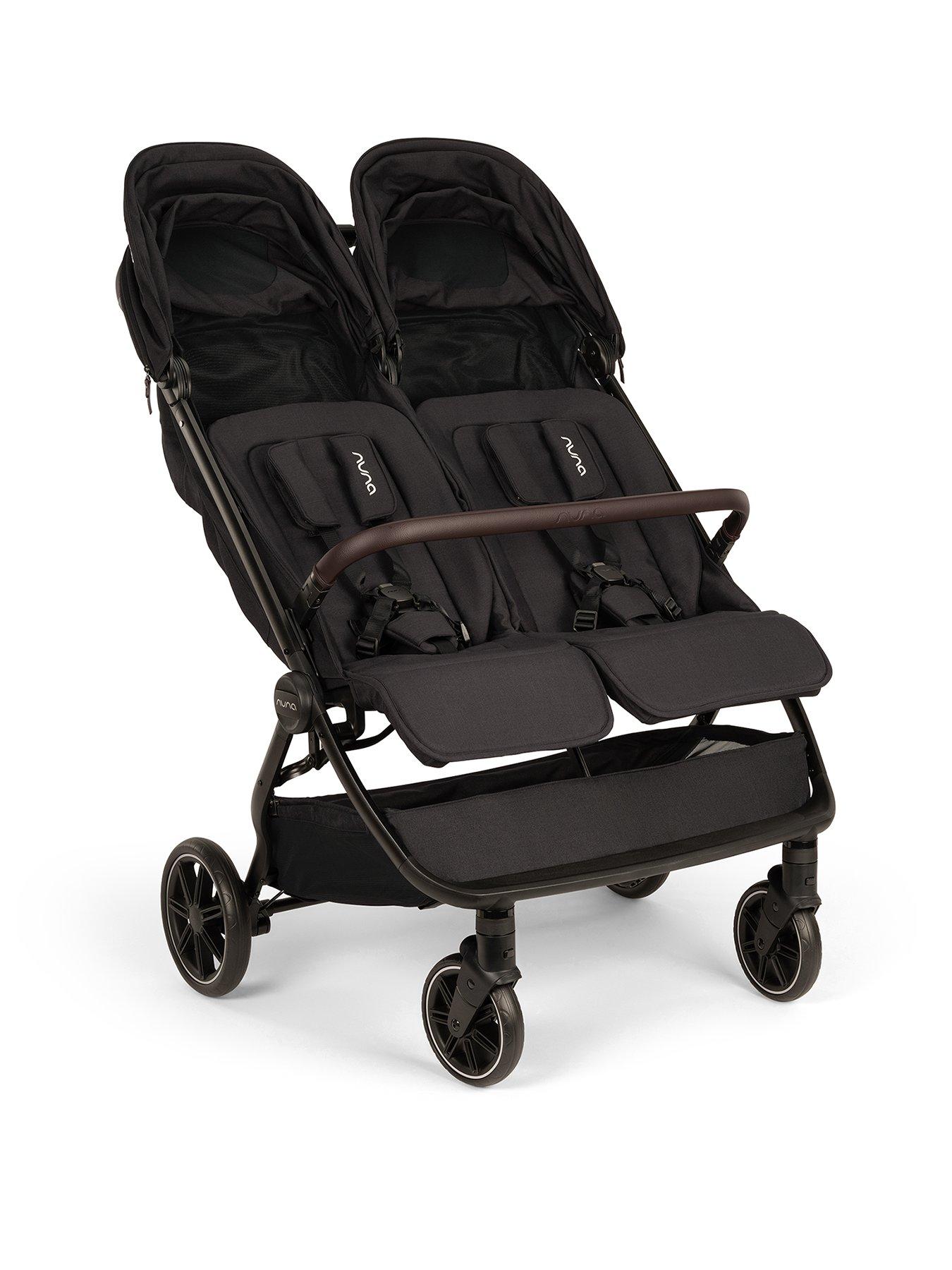 Image 1 of 8 of Nuna TRVL DUBL Stroller (w/RC) - Caviar