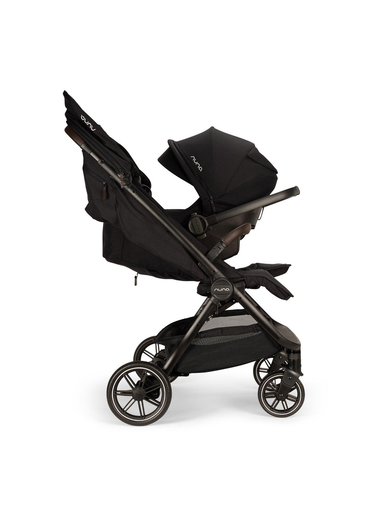 Image 4 of 8 of Nuna TRVL DUBL Stroller (w/RC) - Caviar
