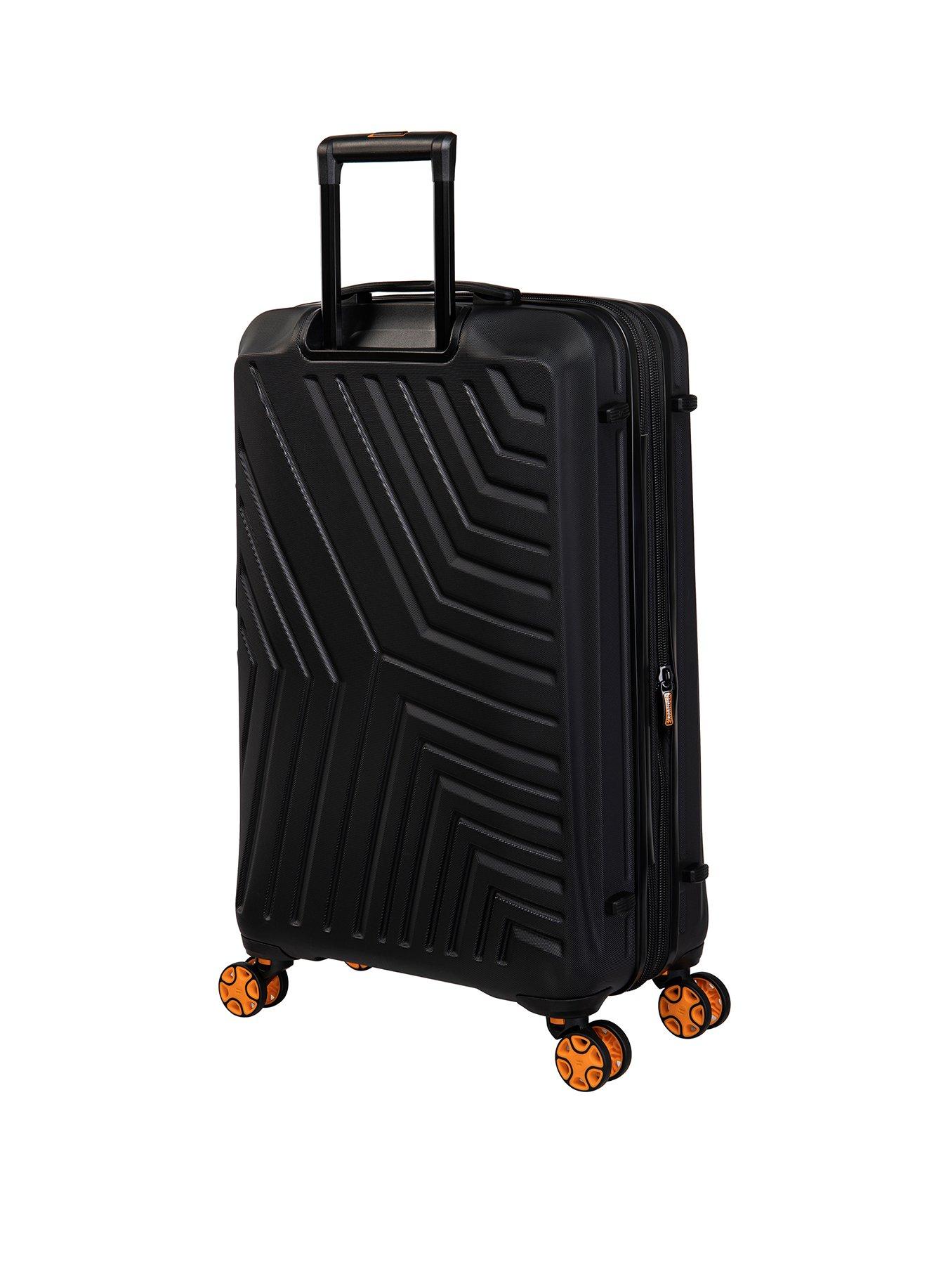 IT Luggage Convertible Black XL Suitcase with Removeable Wheels