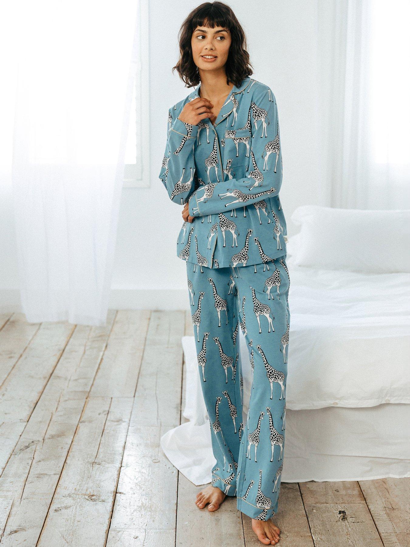 chelsea-peers-button-up-long-set-blue