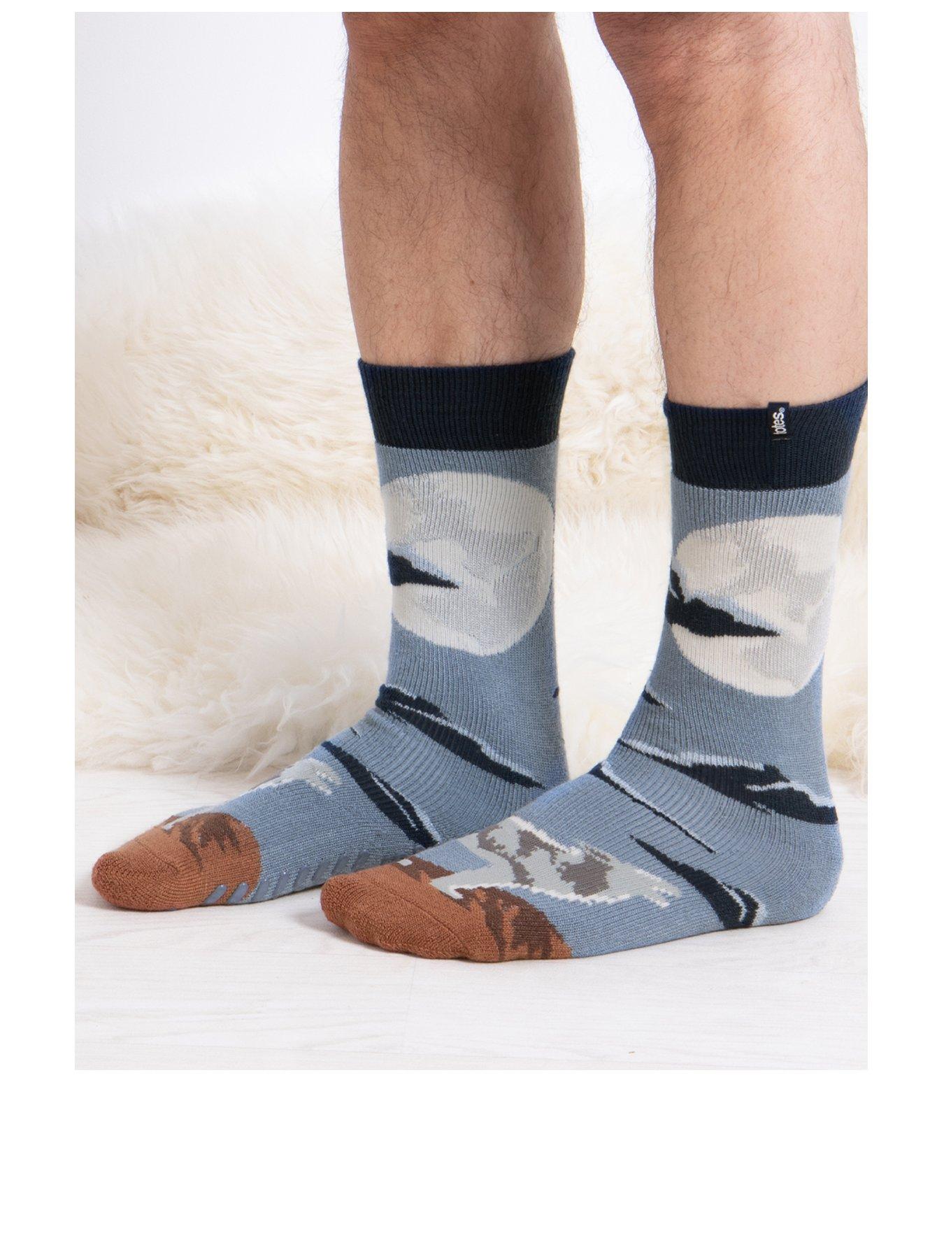 totes-totes-1pair-original-wolf-slipper-socksstillFront