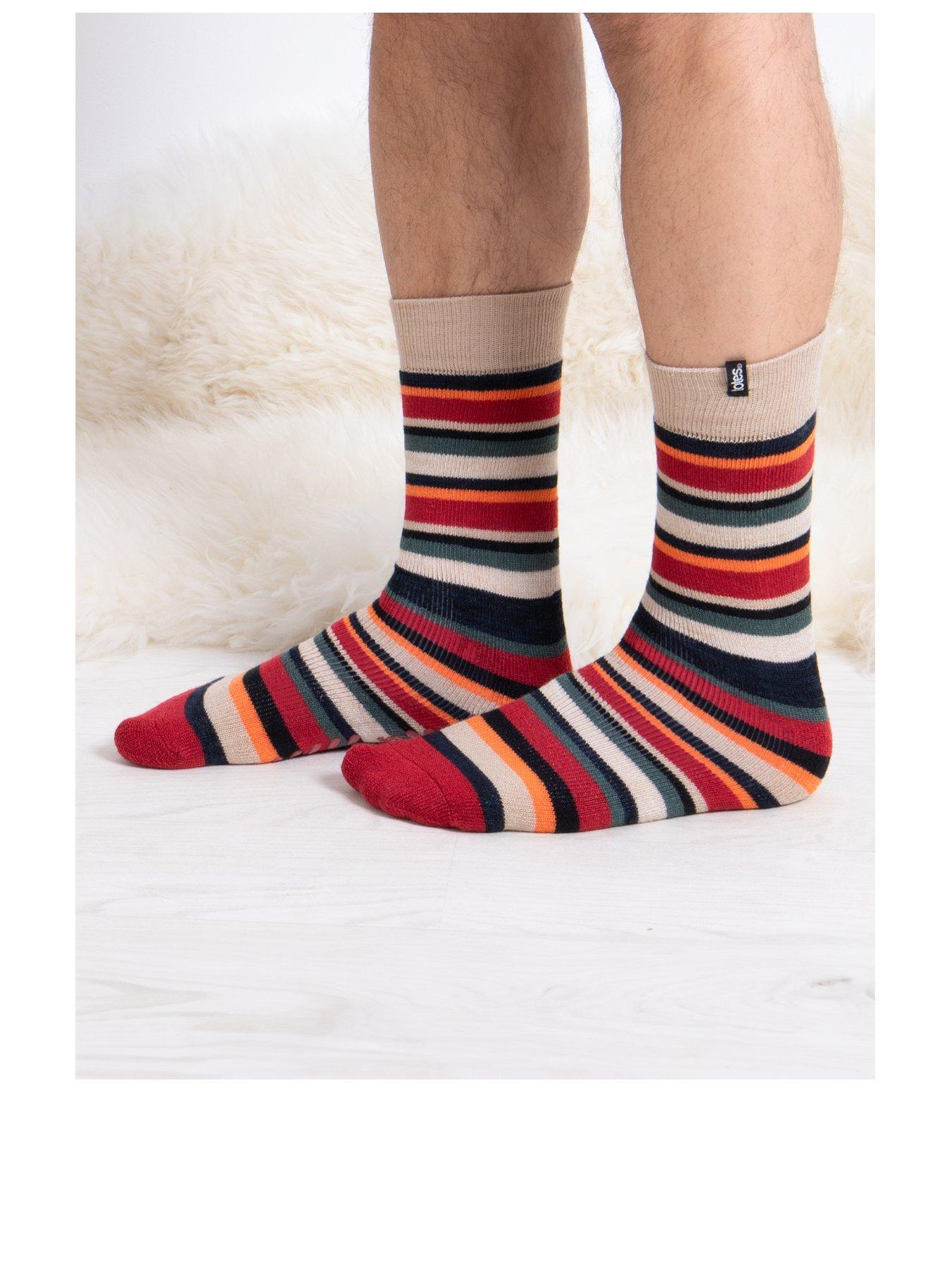 totes-2-pack-original-campervan-striped-slipper-socks-multistillFront