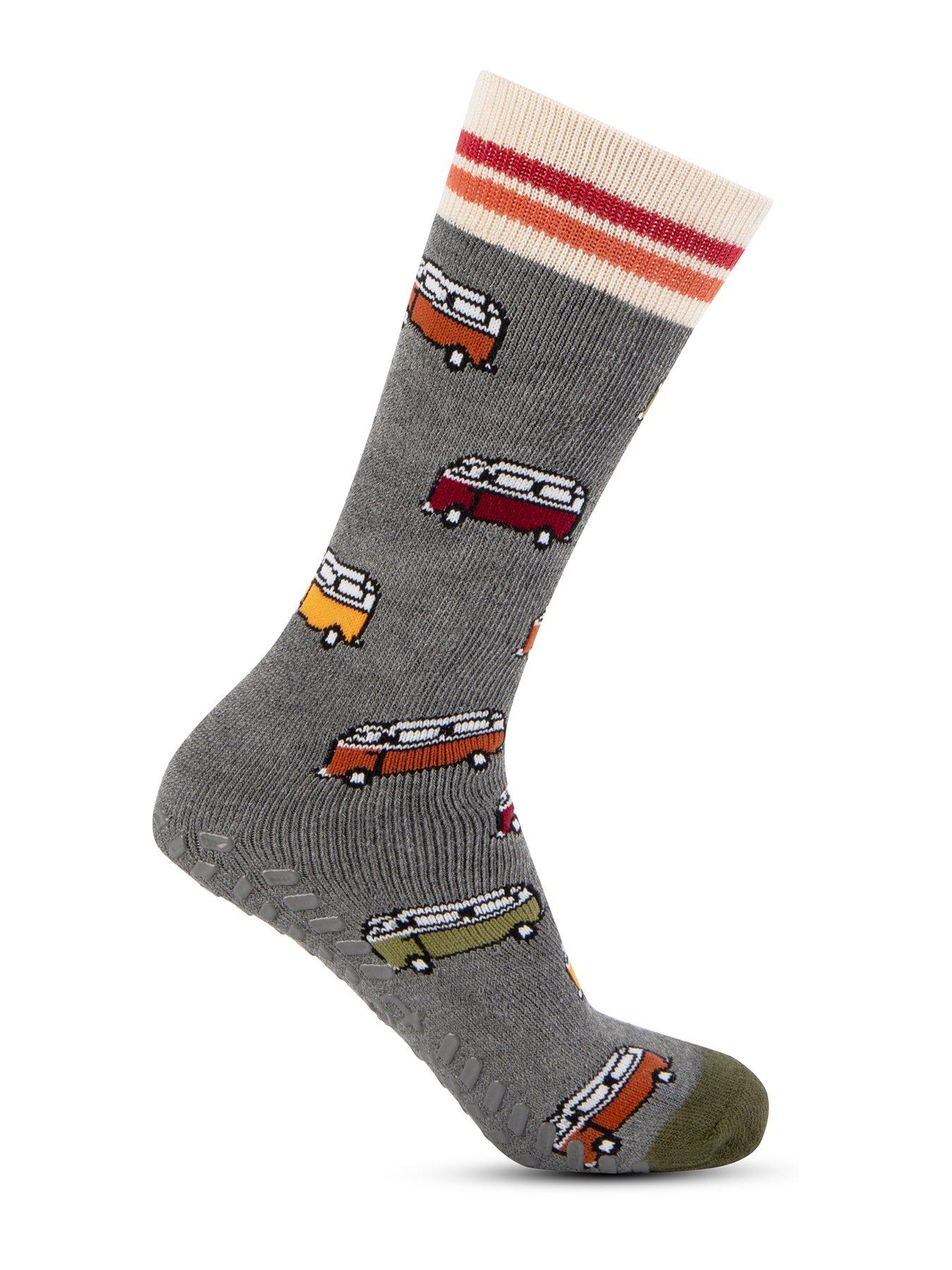 totes-2-pack-original-campervan-striped-slipper-socks-multidetail