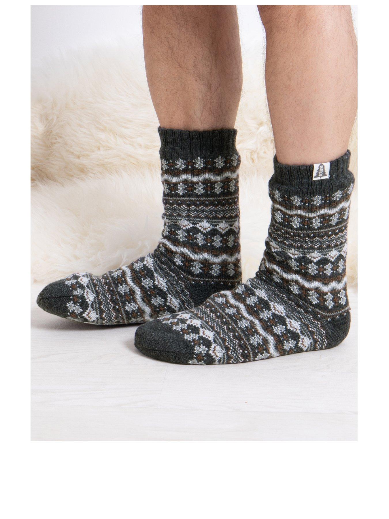 totes-totes-1-pair-fairisle-sherpa-lined-slipper-socksstillFront