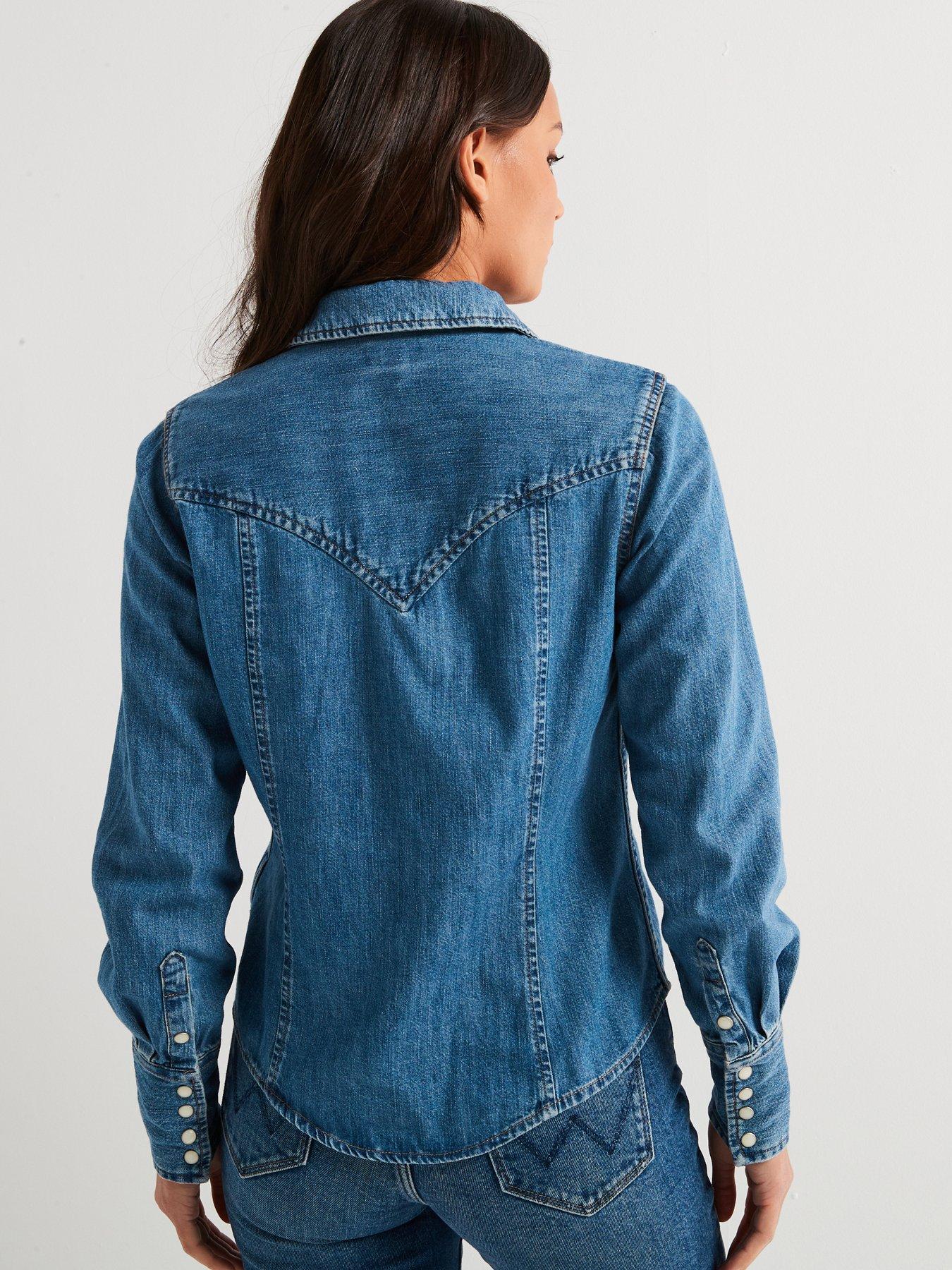 wrangler-denim-shirt-bluestillFront