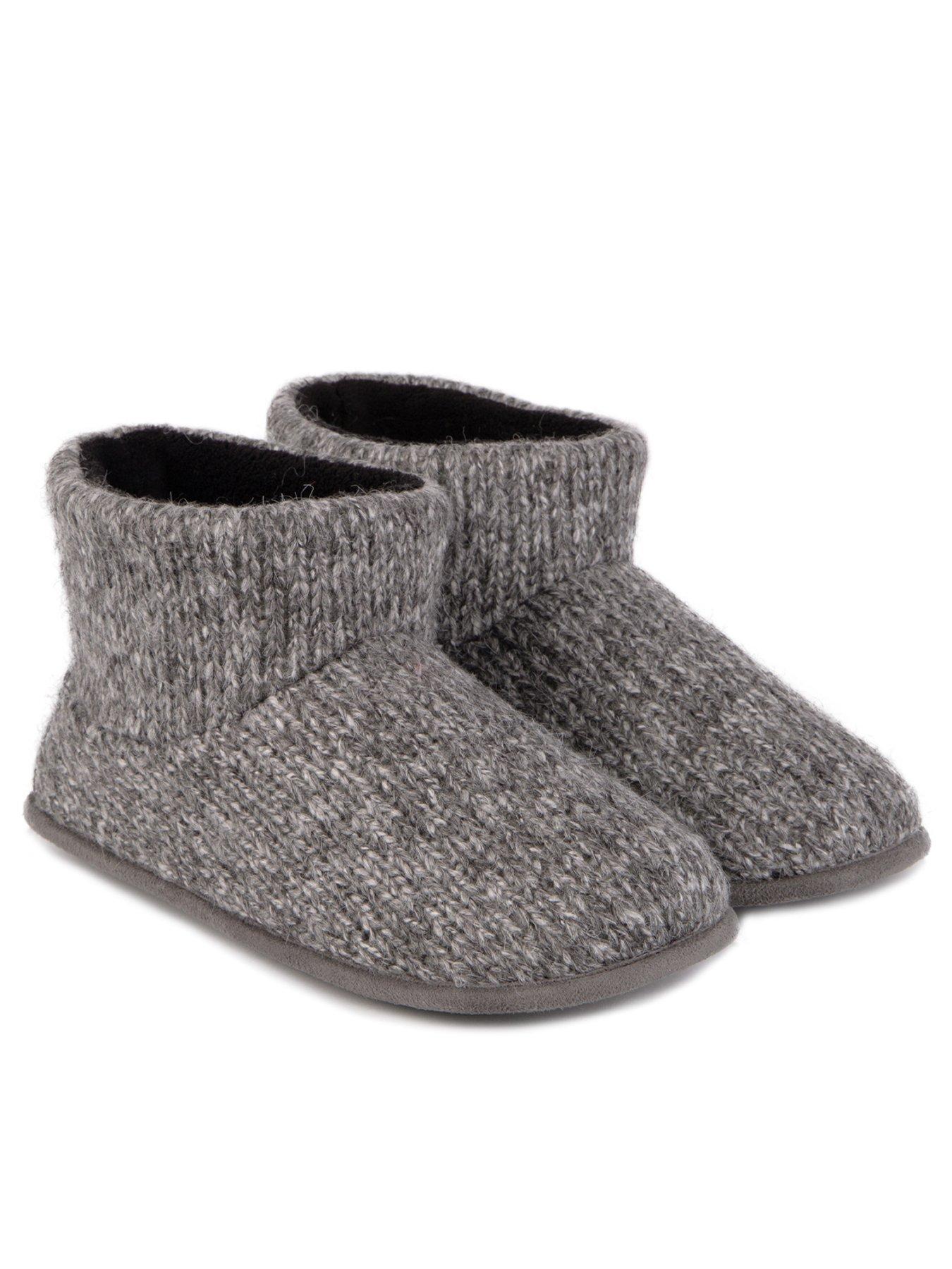 totes-totes-knitted-short-boot-slippers